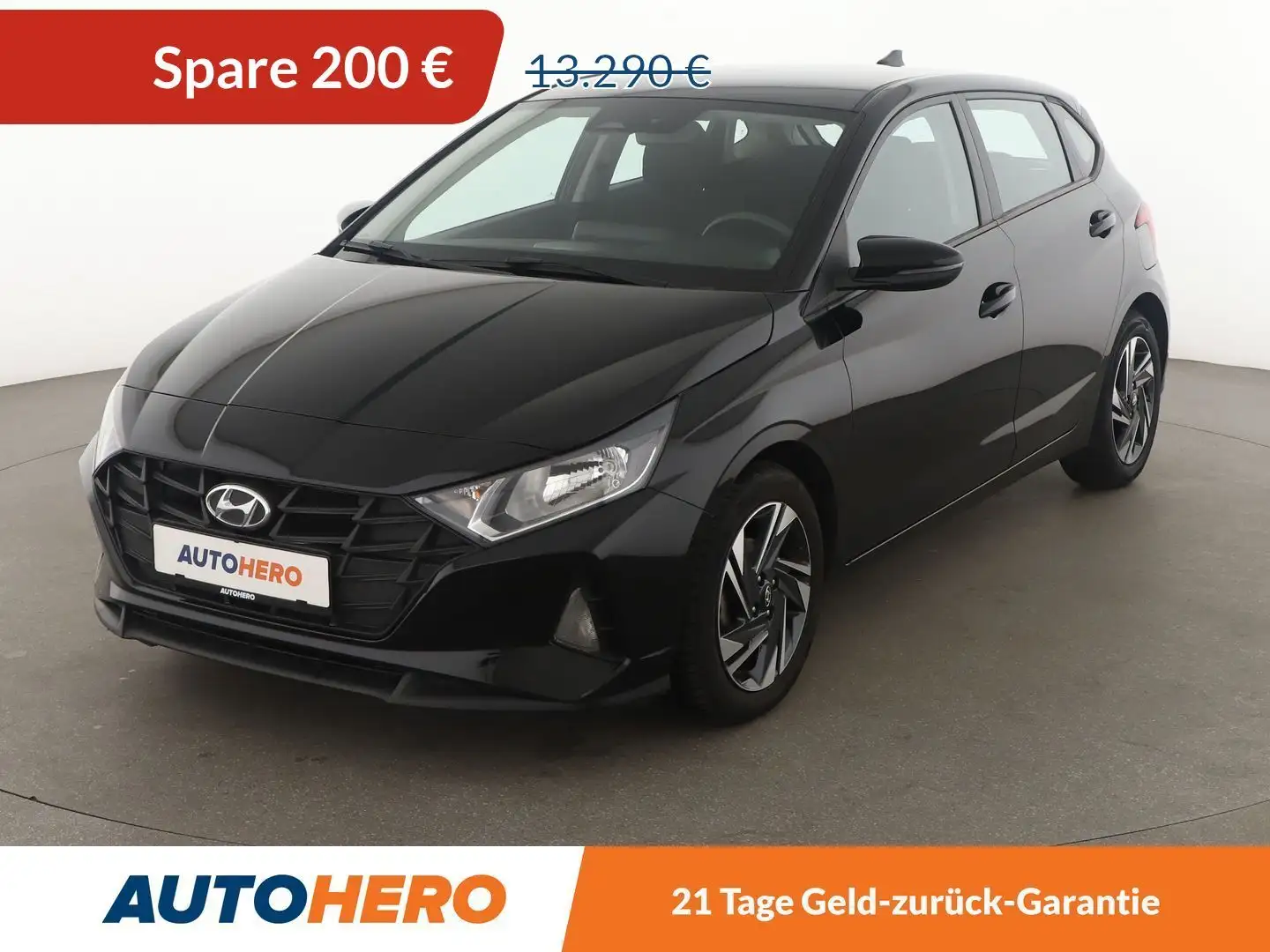 Hyundai i20 1.2 Pure*TEMPO*CAM*PDC*SHZ*KLIMA*GARANTIE* Schwarz - 1