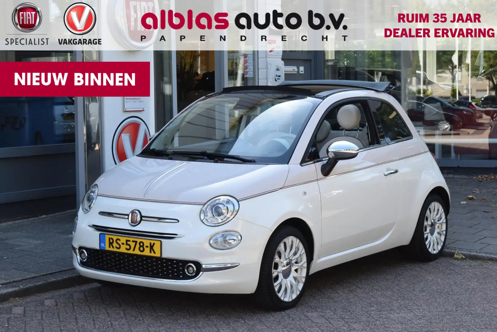 Fiat 500C 80pk|60th Anniversary limited edition|automaat! Blanc - 1