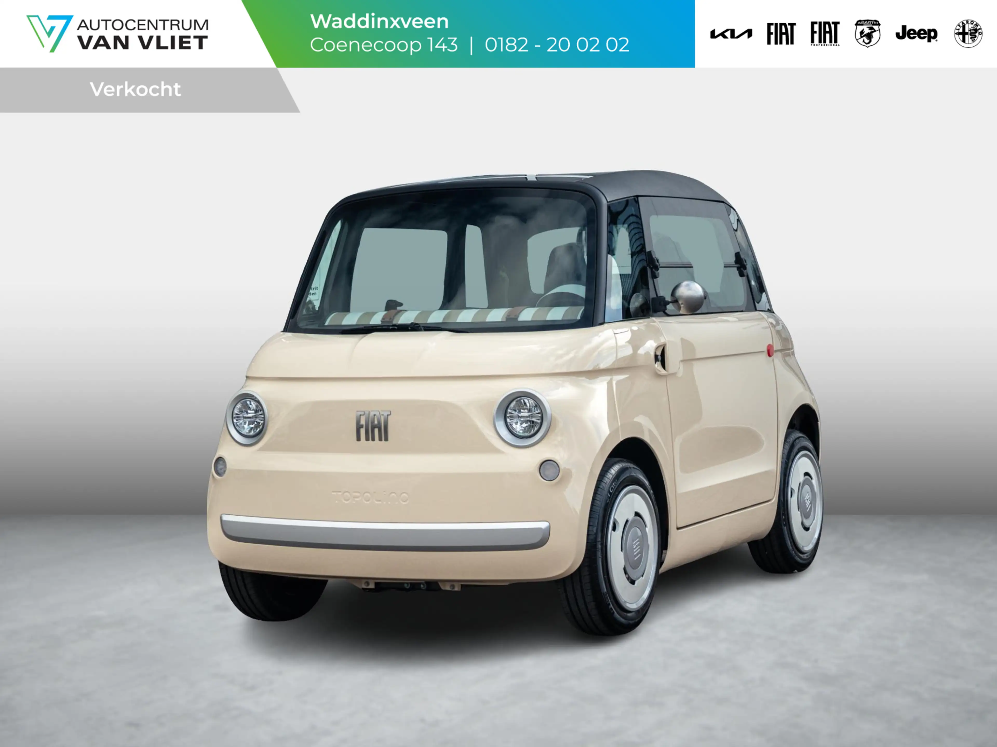 Fiat Topolino Speciale | Uniek | Beige | Leder Amaretto