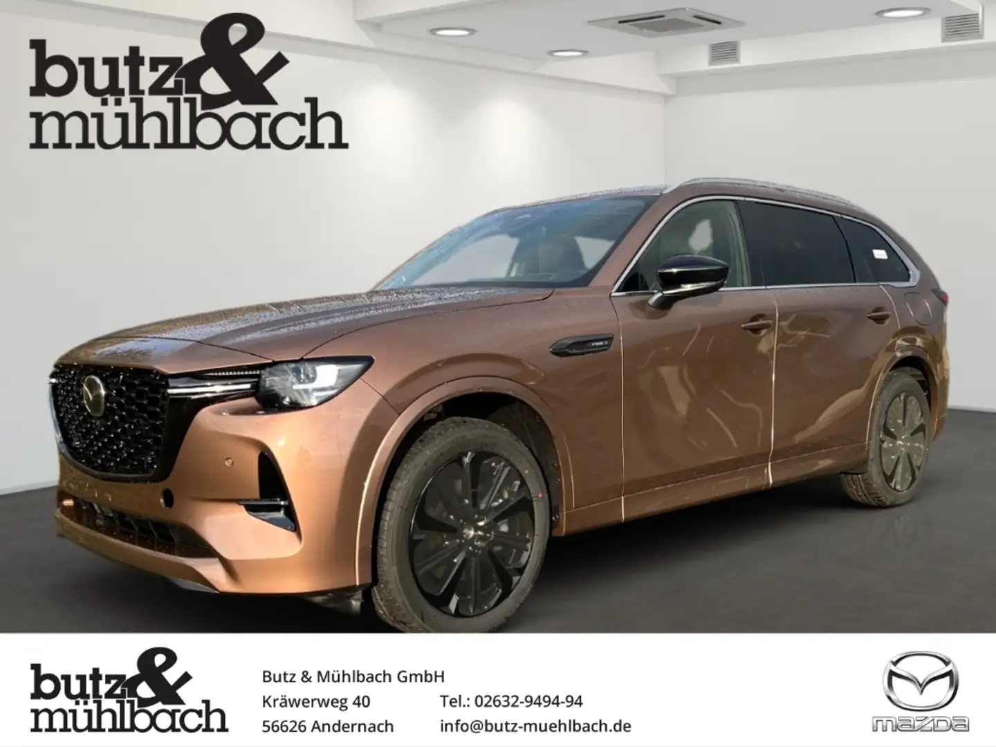 Mazda CX-80 Homura Hybrid AWD 2.5 e-SKYACTIV-PHEV EU6e Navi Le Коричневий - 1