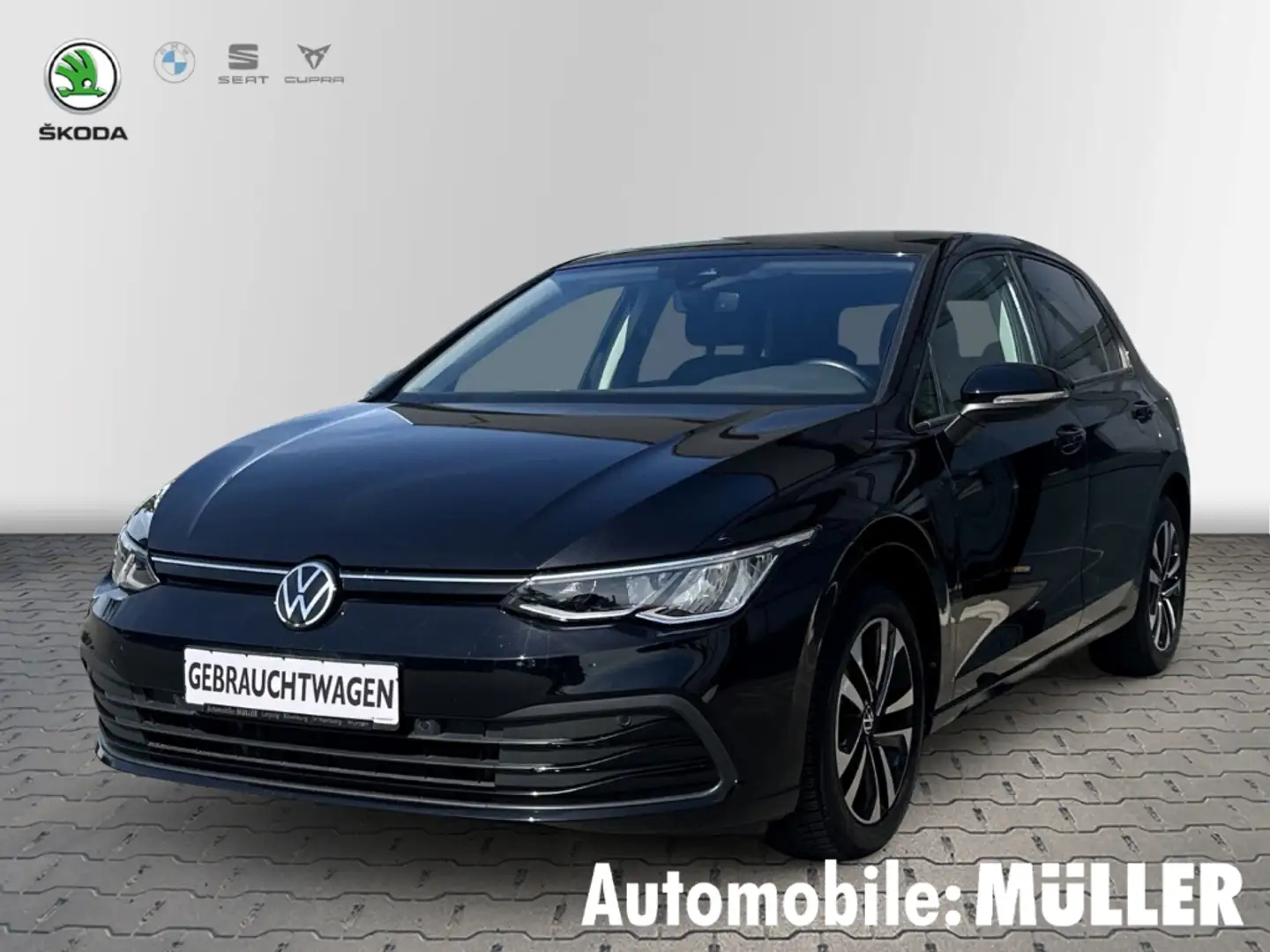 Volkswagen Golf VIII NAVI*TOUCH*3ZONEN*ACC*FAHRASSIST*ALS Negro - 1