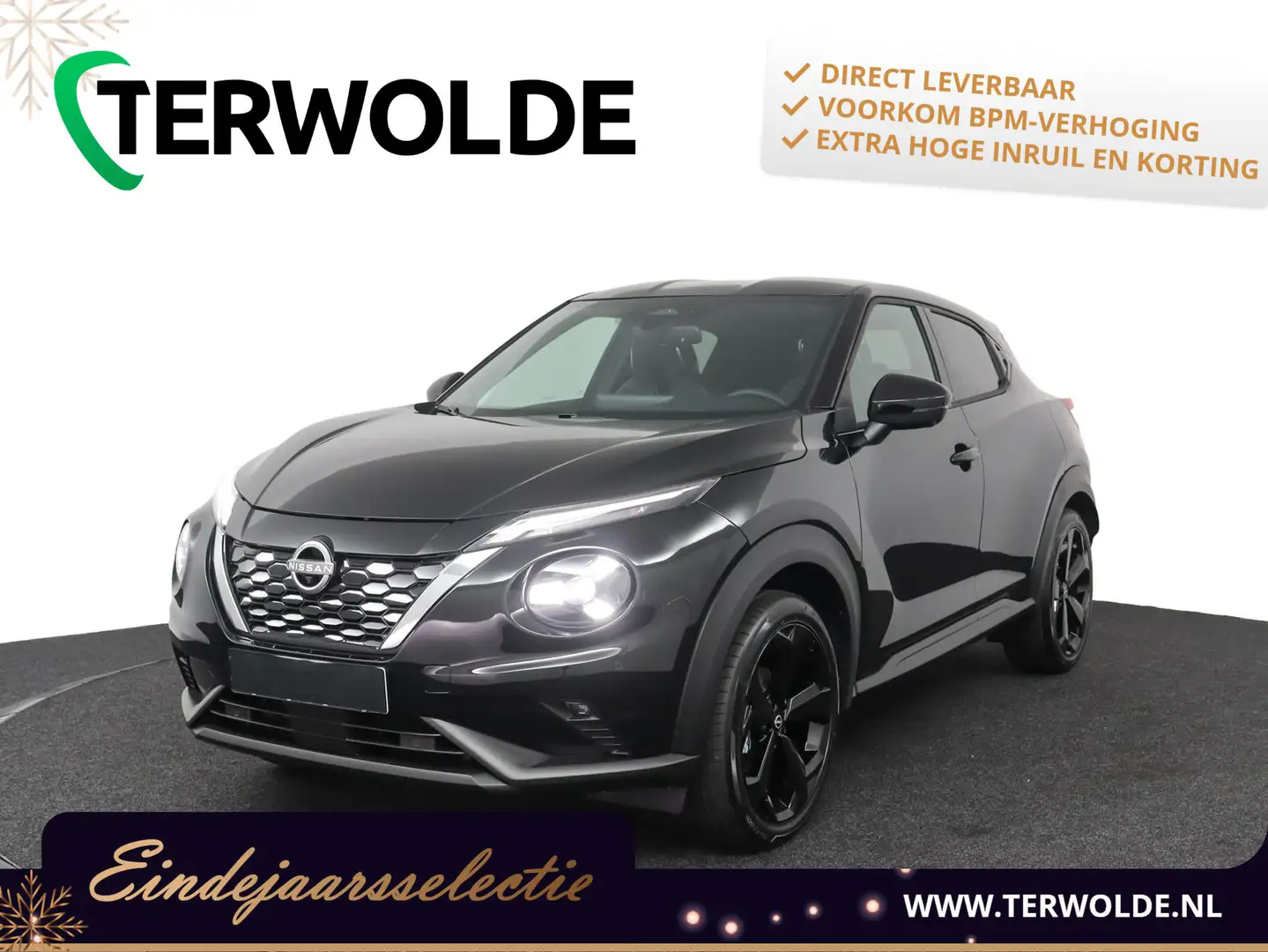 Nissan Juke 1.6 Hybrid Tekna | €2.000 voordeel | Bose audio | Zwart - 1