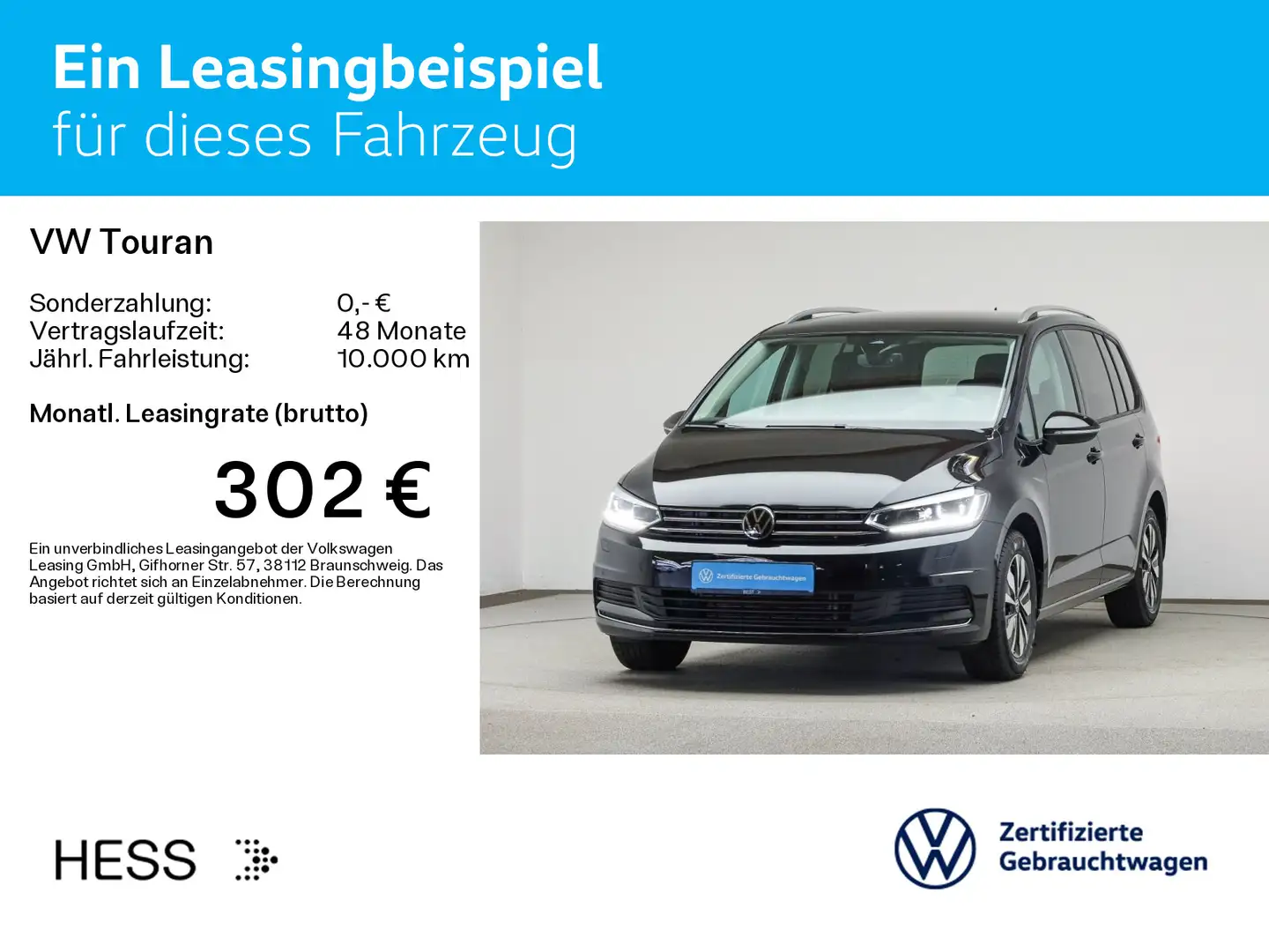 Volkswagen Touran 1.5 TSI DSG GOAL*7-SITZER*IQ.LIGHT*AHK*SH Černá - 2