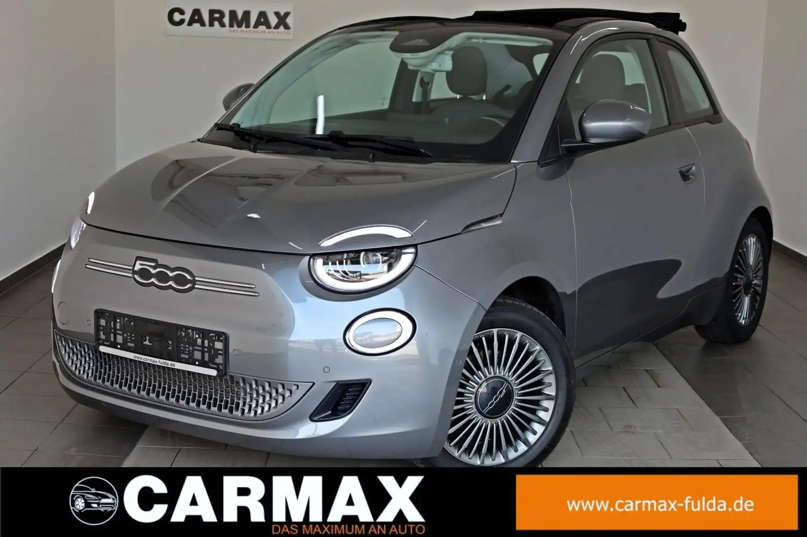 Fiat 500e Icon Navi,Kamera,Panorama,8 fach bereift Grau - 1