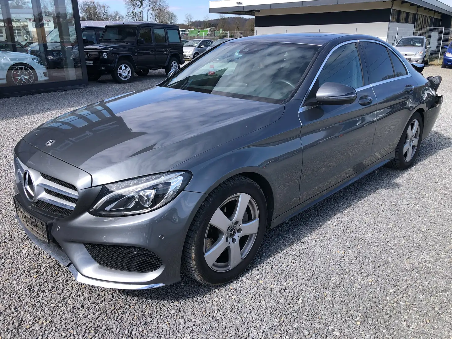 Mercedes-Benz C 180 9G-TRONIC AMG Line*LED*MAP PILOT*GSHD*2.Hand* Gris - 1