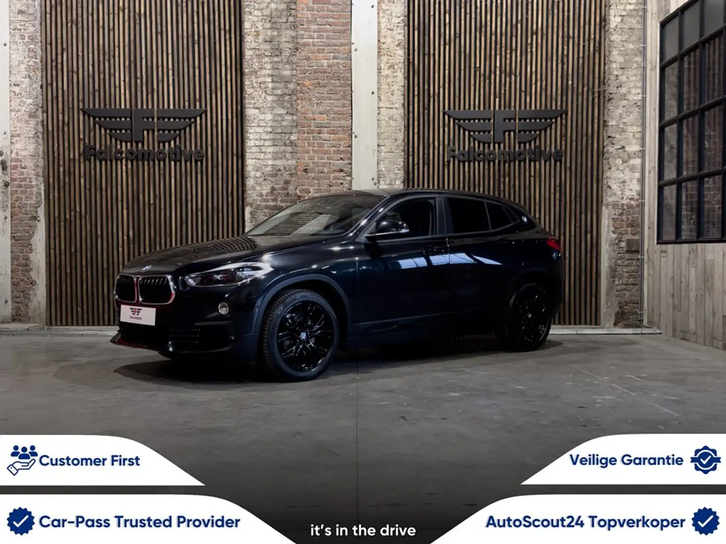 BMW X2 sDrive18i*WIFI*ZETELVERWARMING*LED*NAVI*PDC* Чёрный - 1
