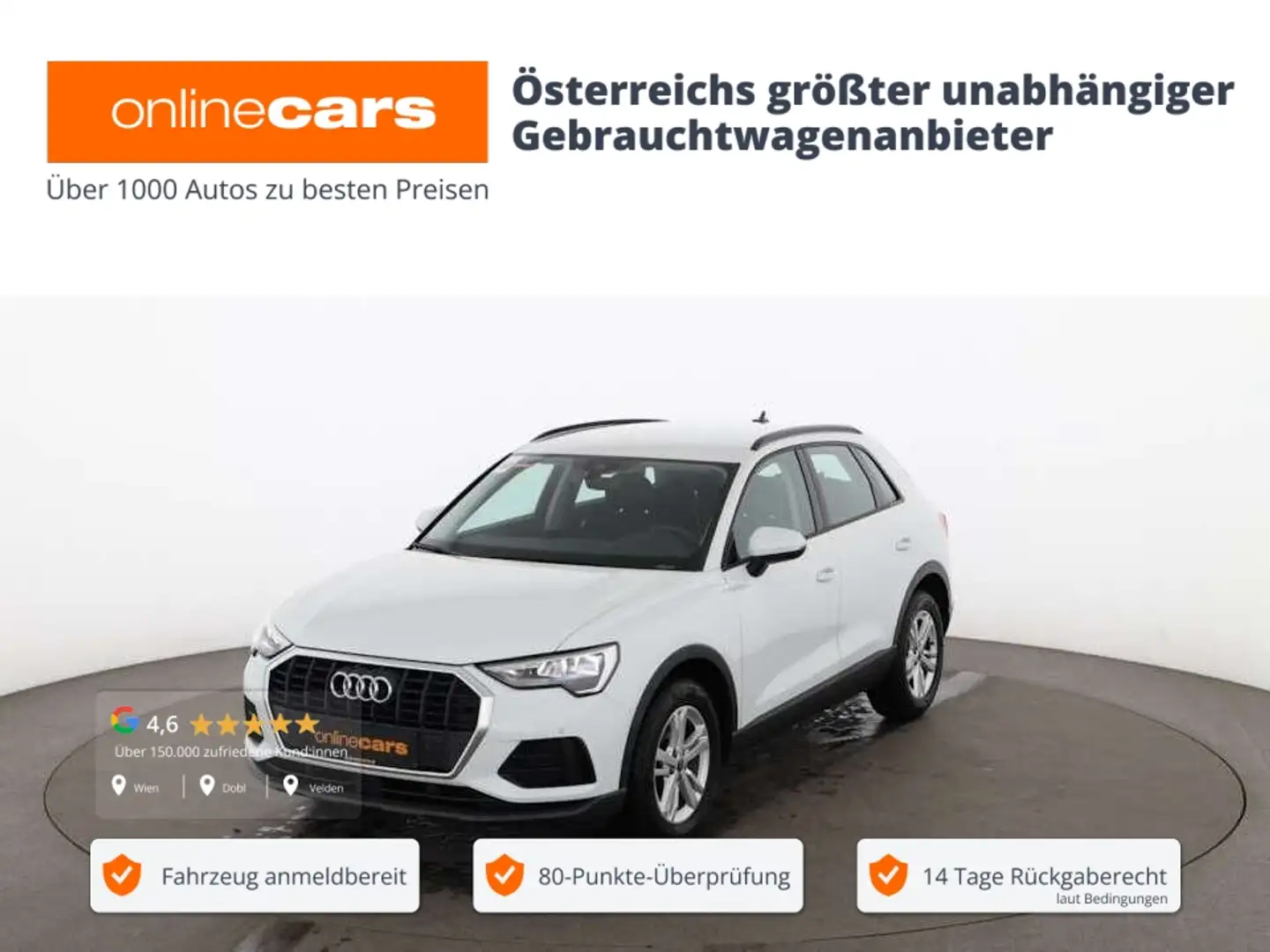 Audi Q3 35 TDI Aut LED NAVI ASSIST DIGITAL-TACHO TEMP Weiß - 1