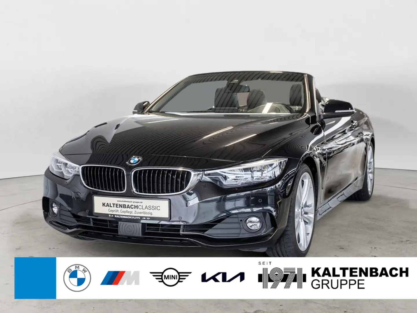 BMW 430 i Cabrio LED HUD ACC AHK NAVI H/K LEDER Schwarz - 1