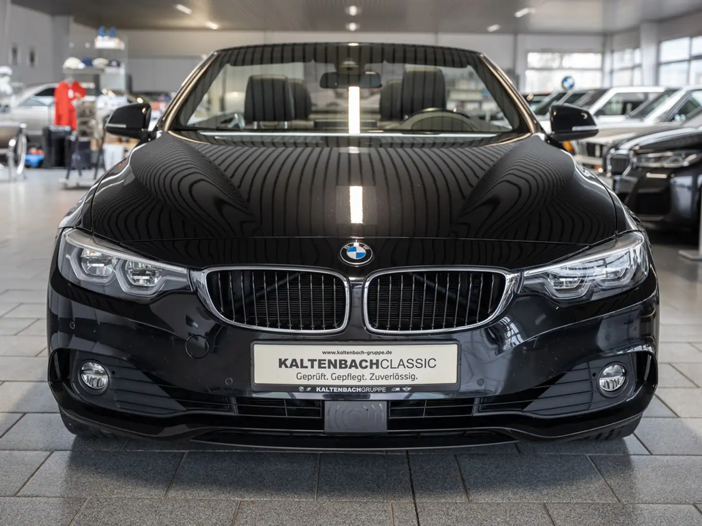 BMW 430 i Cabrio LED HUD ACC AHK NAVI H/K LEDER Schwarz - 2