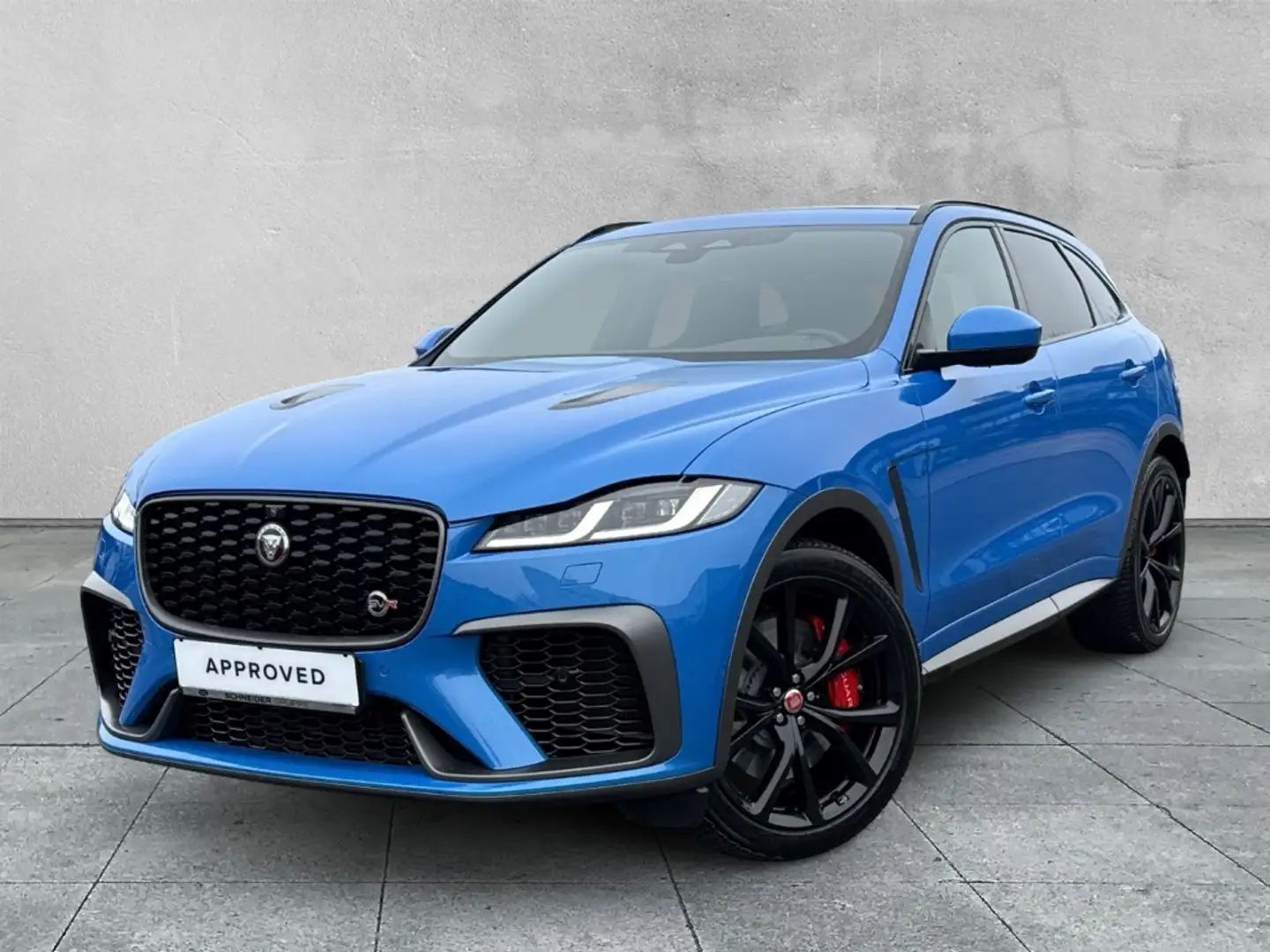 Jaguar F-Pace P550 SVR SVR PANO+PIXELLED+LMF+MERIDIAN Blau - 1