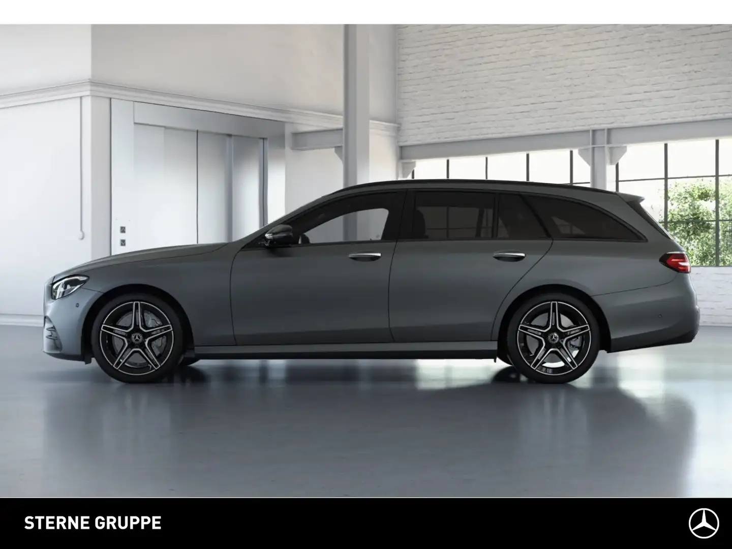 Mercedes-Benz E 300 E 300 de 4M T AMG Pano Burme Night AHK Ambi 360 Gris - 2