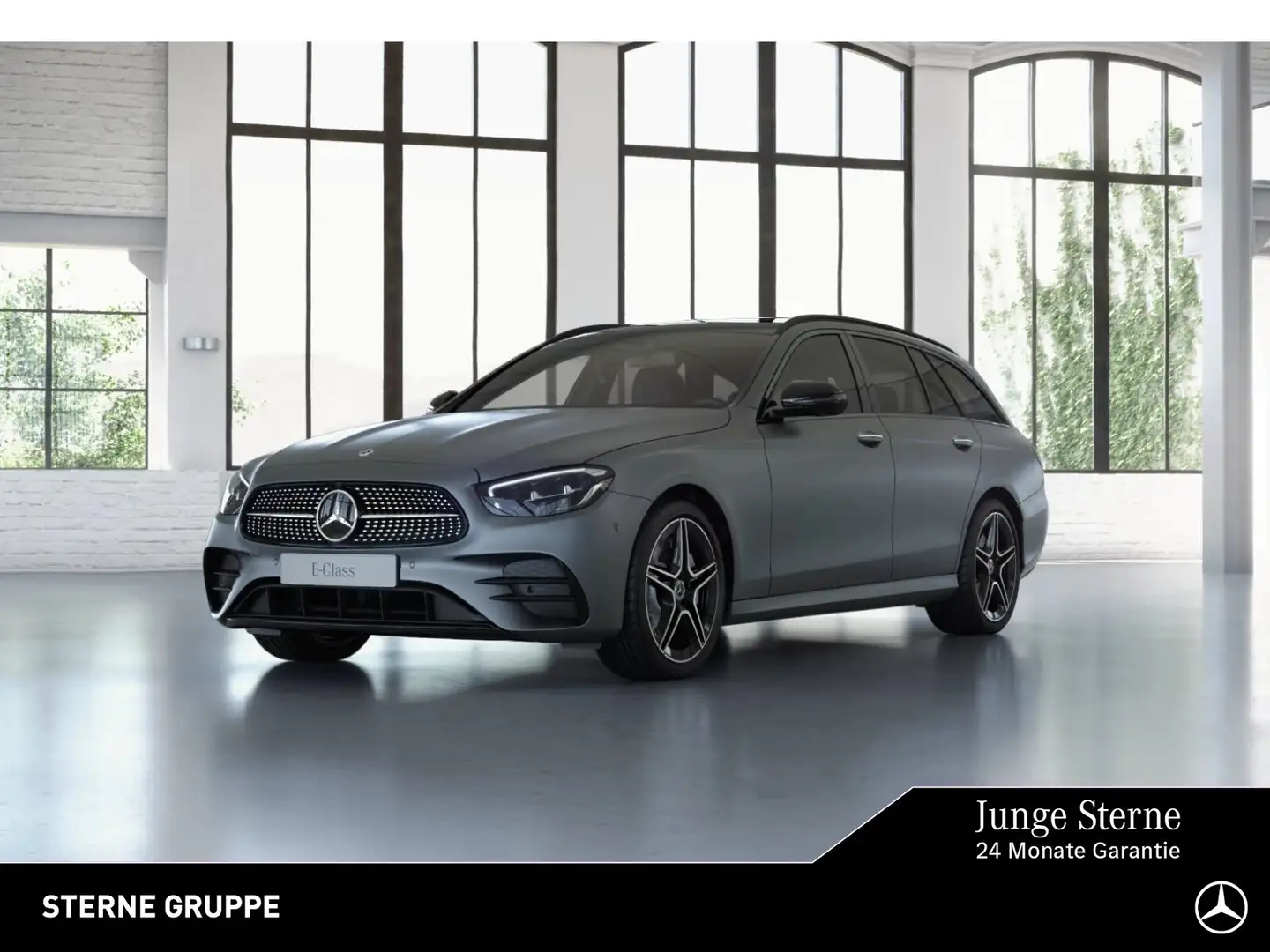 Mercedes-Benz E 300 E 300 de 4M T AMG Pano Burme Night AHK Ambi 360 Gris - 1