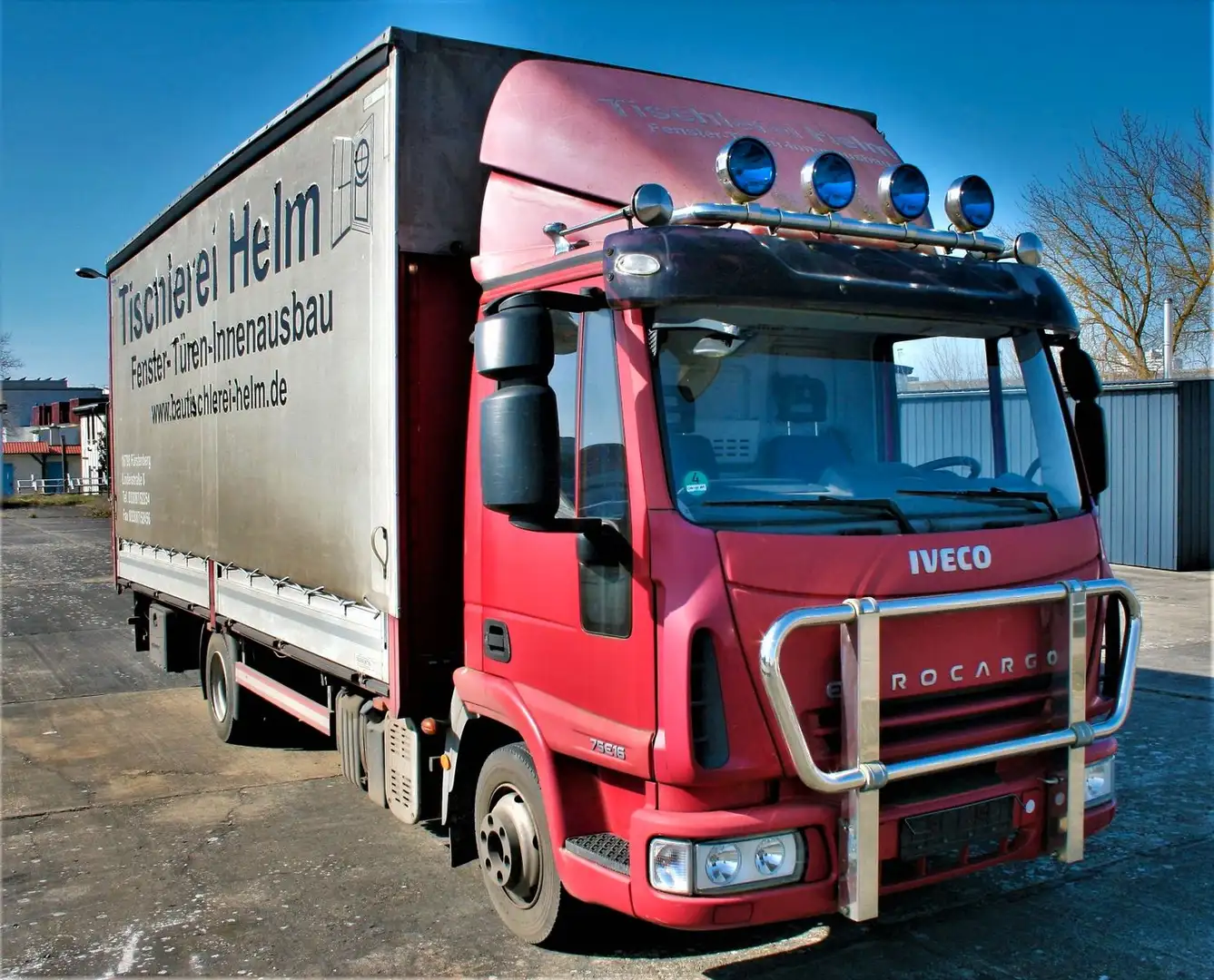 Iveco 75E16 +Komfortsitz+Ladebordwand+1.Hand+ Rood - 1