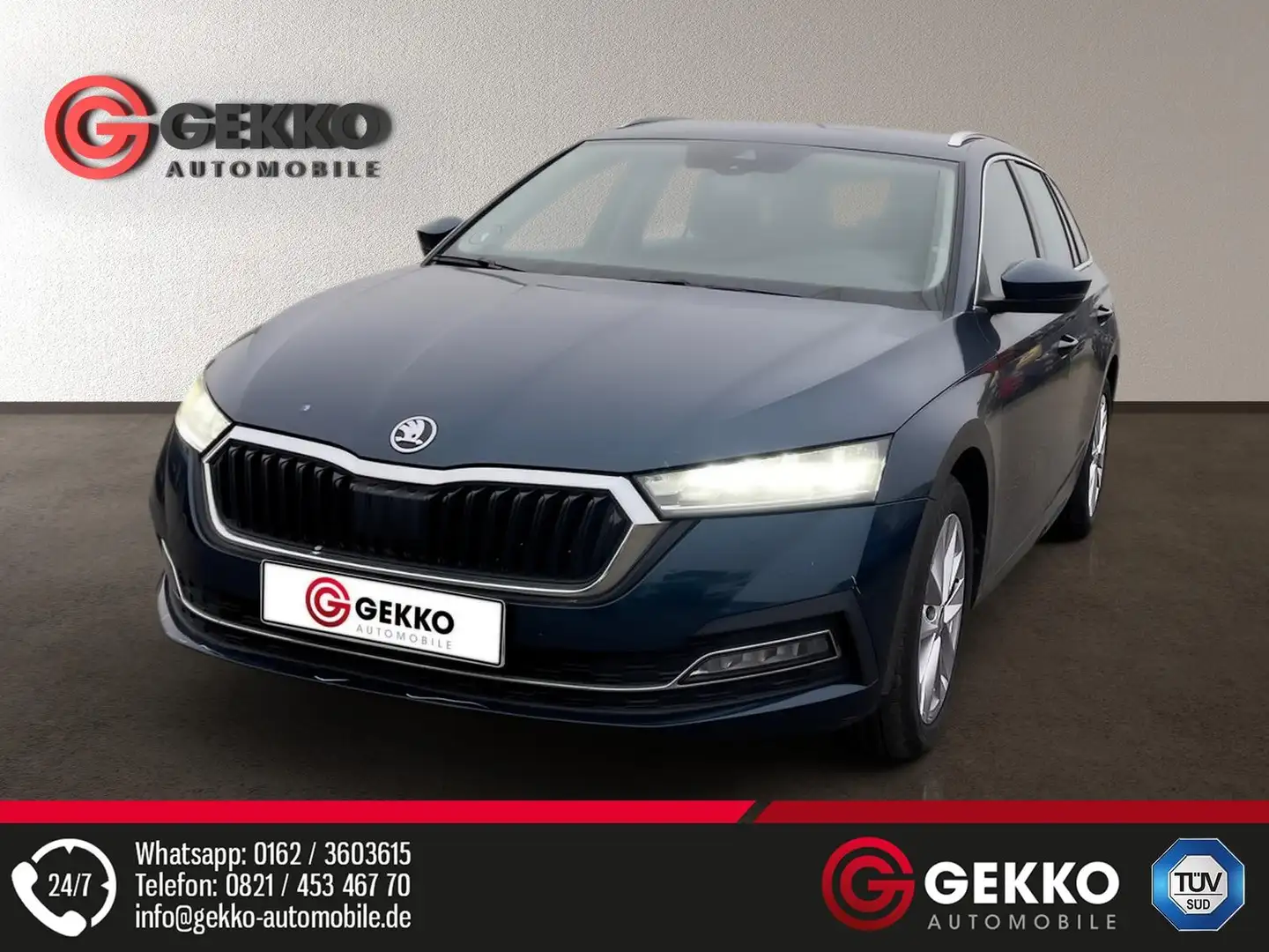Skoda Octavia Style +Kamera+ACC+APP+NAVI+LED+AHK+SZH+Kessy Blau - 1