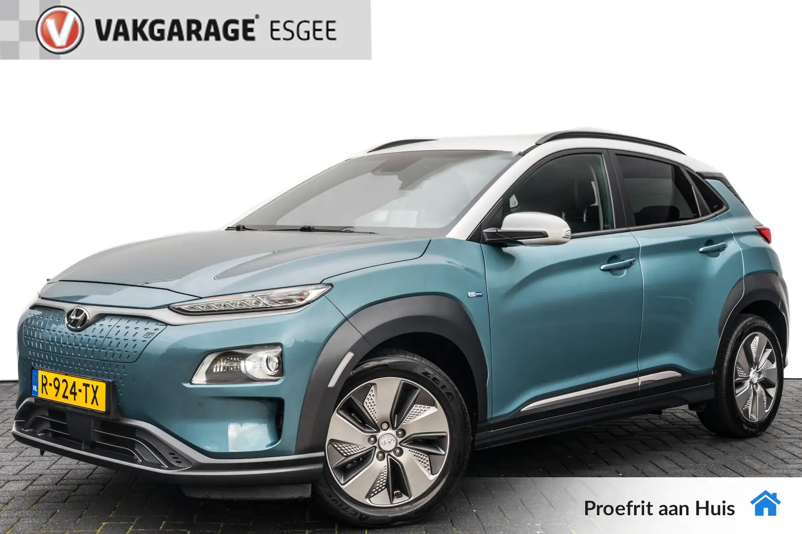 Hyundai KONA EV Premium 64 kWh RIJKLAAR INCL:GARANTIE AUTOMAAT Azul - 1