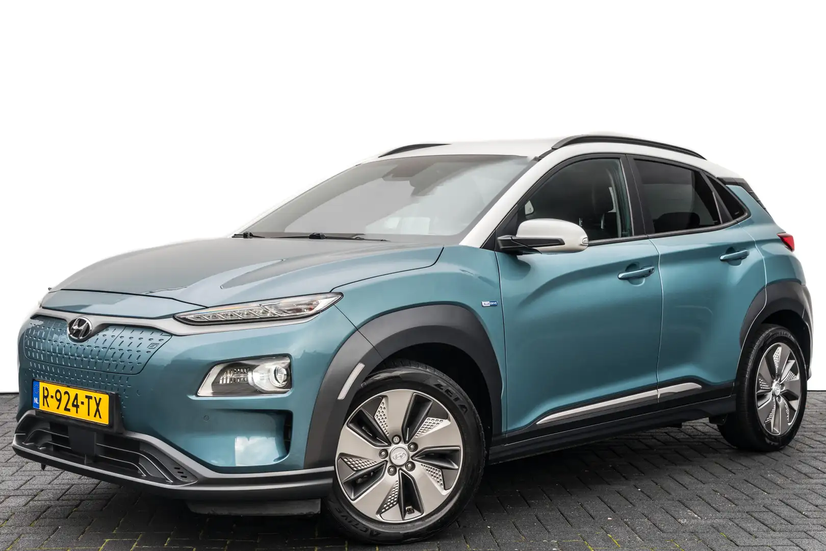 Hyundai KONA EV Premium 64 kWh RIJKLAAR INCL:GARANTIE AUTOMAAT Bleu - 1
