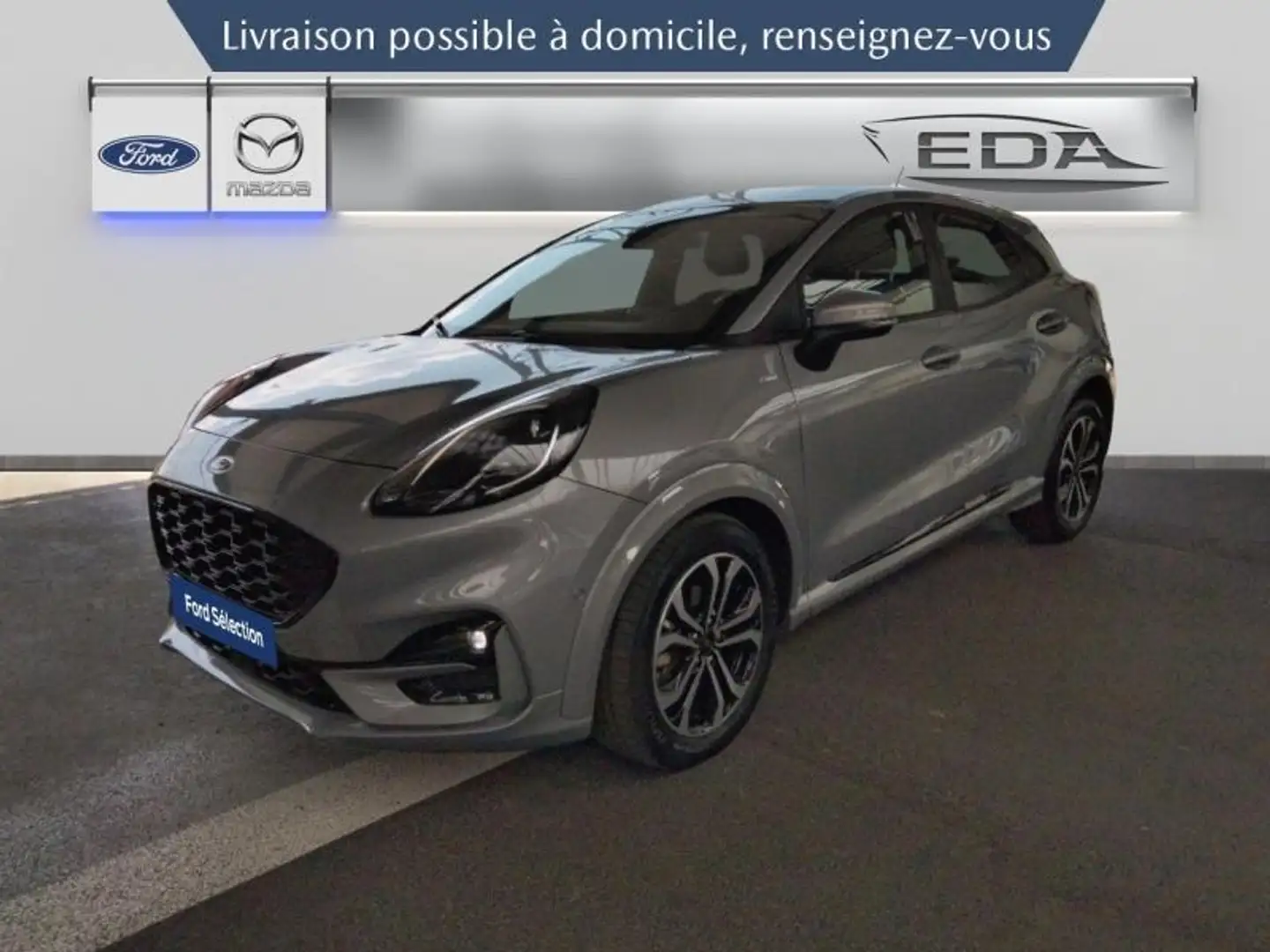 Ford Puma 1.0 EcoBoost 125ch mHEV ST-Line 6cv Gris - 1