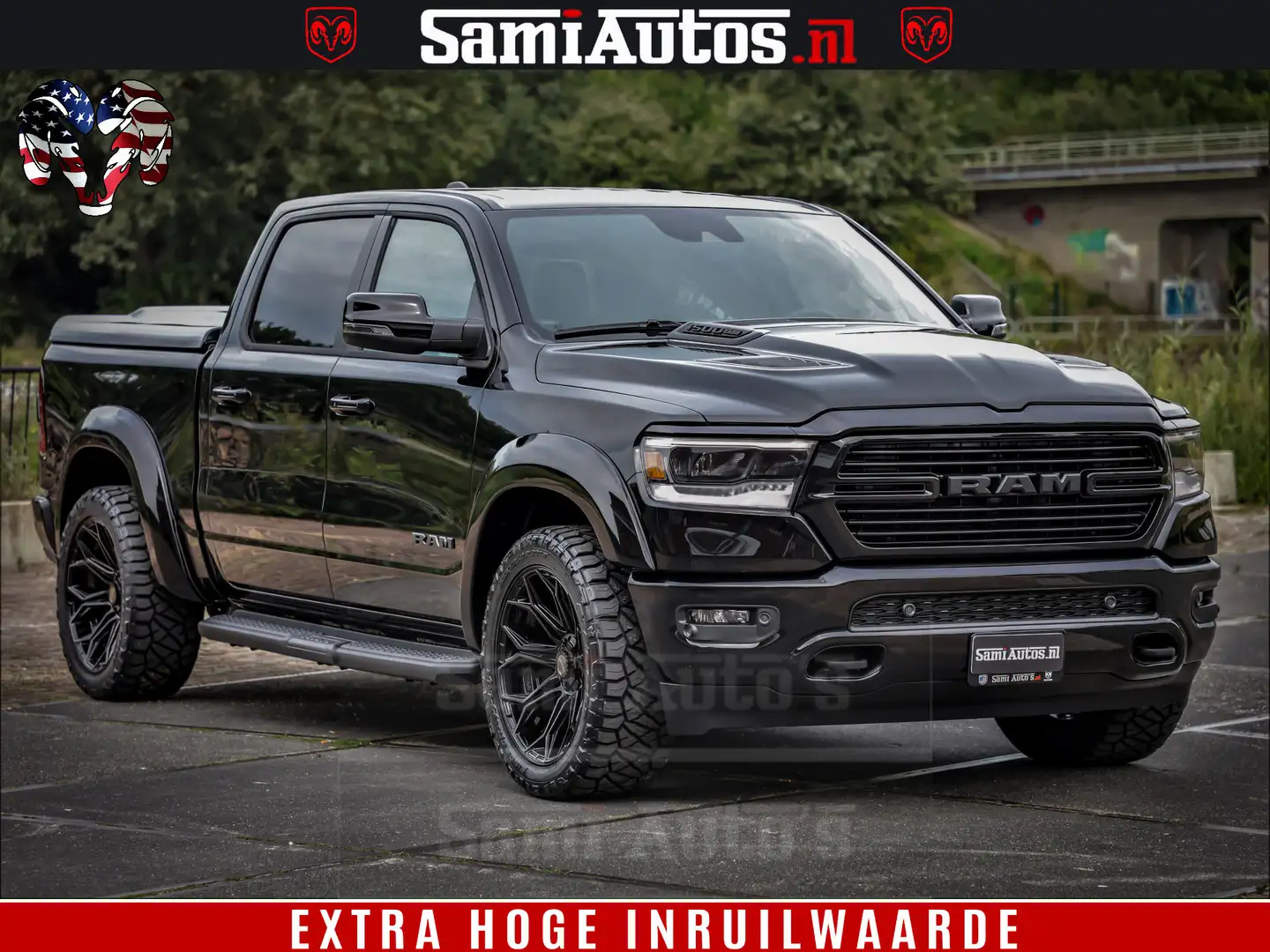 Dodge RAM 1500 Laramie Sport | HEMI 5.7 V8 4x4 | LPG | Groot Zwart - 2