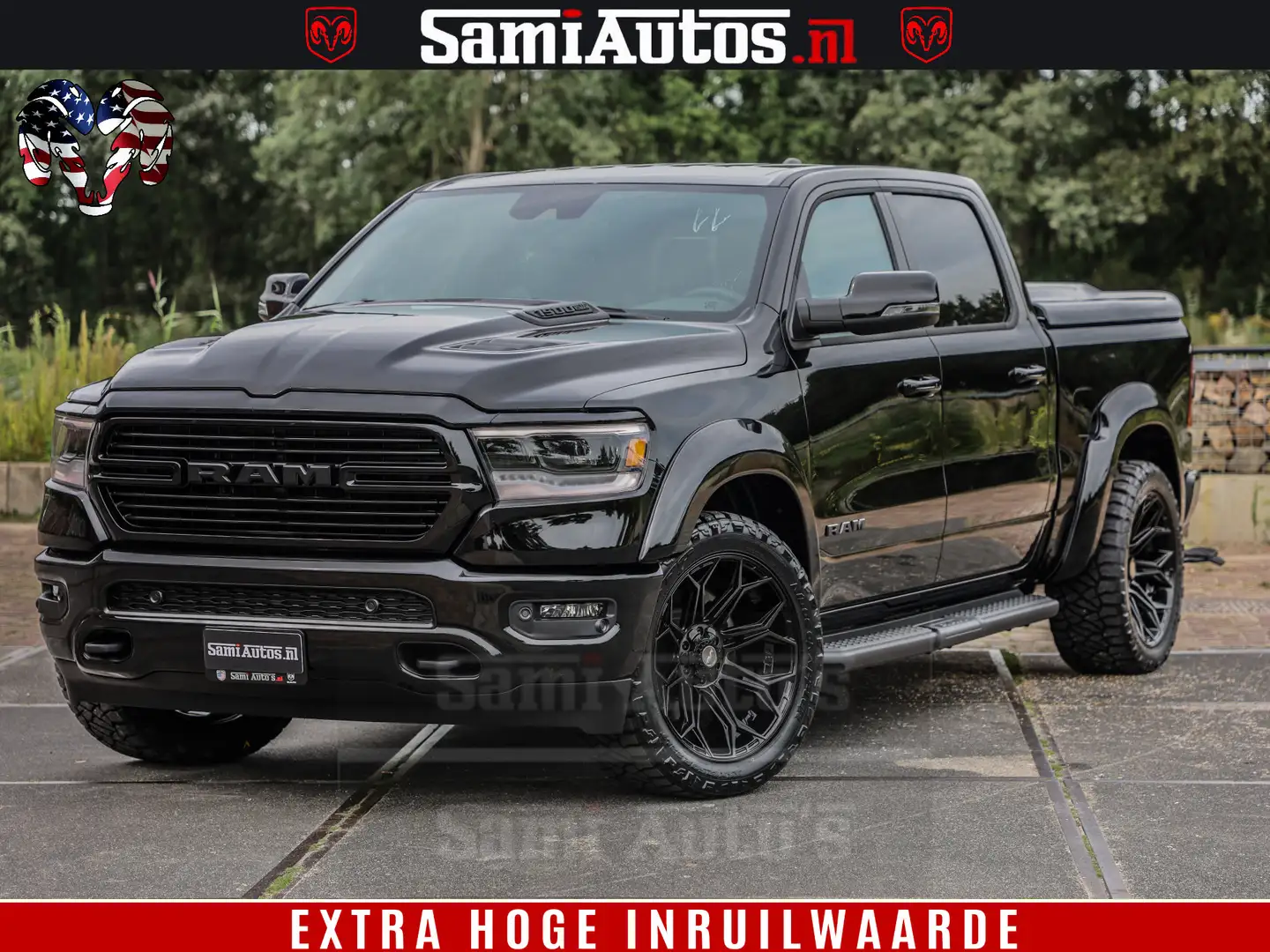 Dodge RAM 1500 Laramie Sport | HEMI 5.7 V8 4x4 | LPG | Groot Zwart - 1