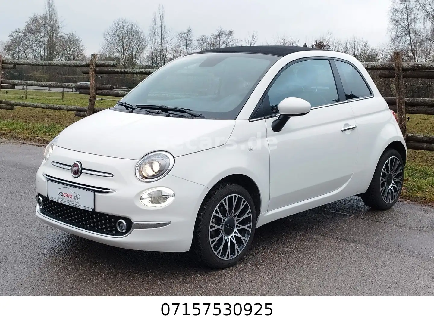 Fiat 500 C 1.0 Hyb Navi PDC KlimaAut Alu DAB BT USB Blanc - 1
