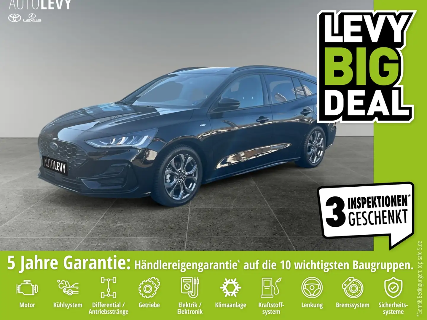 Ford Focus 1.0 EcoBoost ST-Line RFK*PDC*LED*LHZ*SHZ Schwarz - 1
