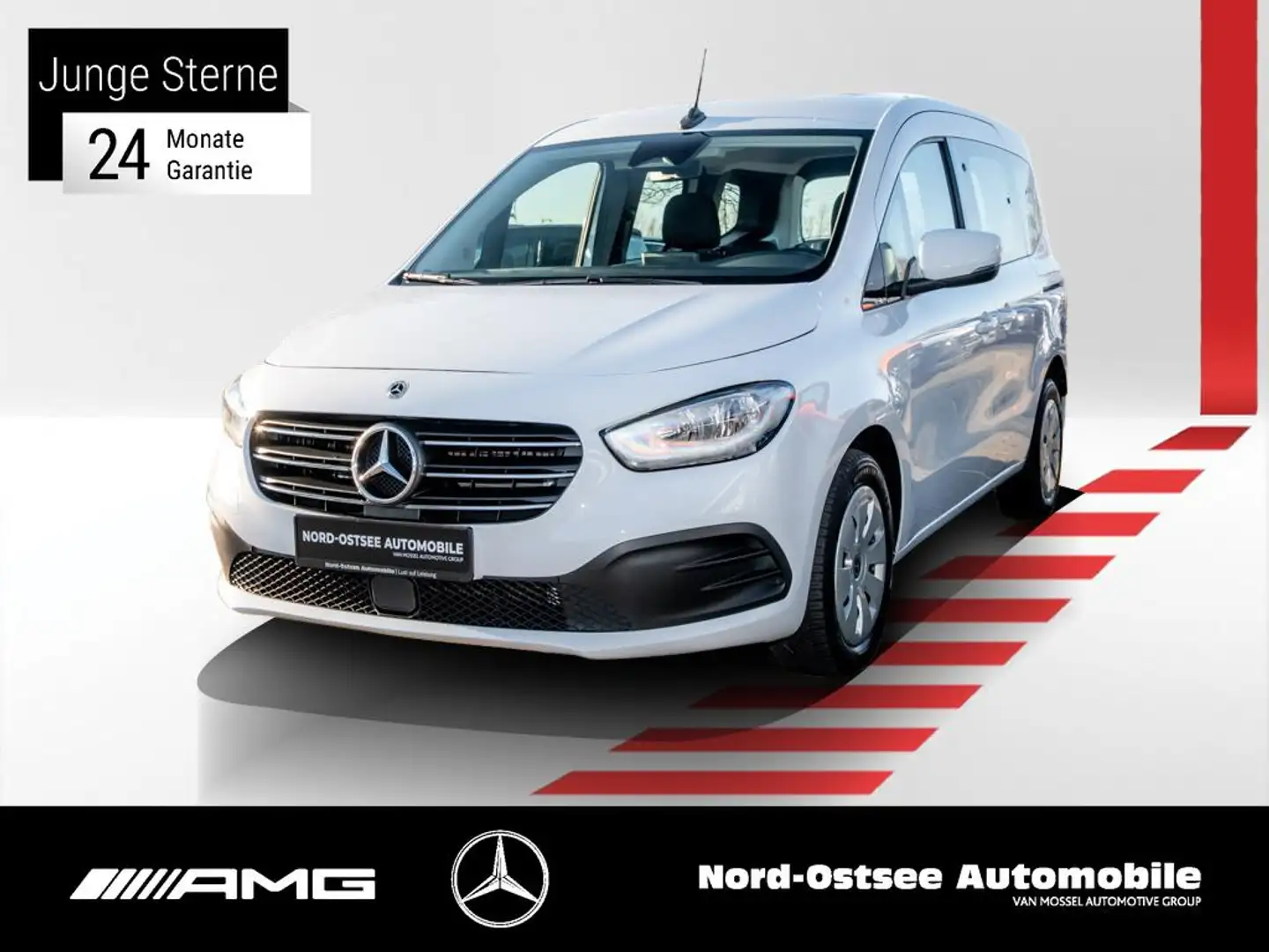 Mercedes-Benz Classe T T 160 d STANDARD 5 SITZE KLIMA MBUX 6 GANG Blanc - 1