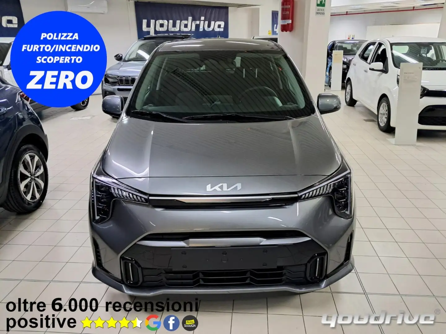 Kia Picanto 1.0 12V 5 porte NEW MODEL Gris - 1