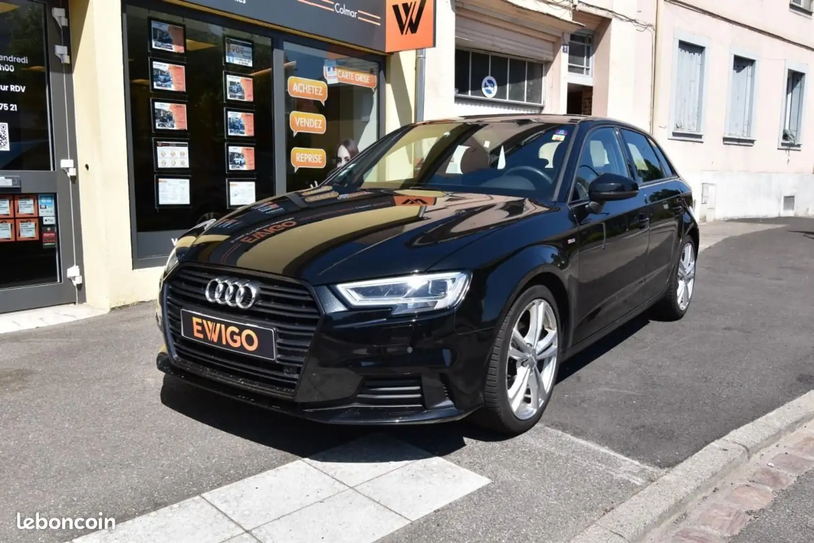 Audi A3 1.0 TFSI 115 CH S-LINE S-TRONIC GARANTIE 6 MOIS Noir - 1