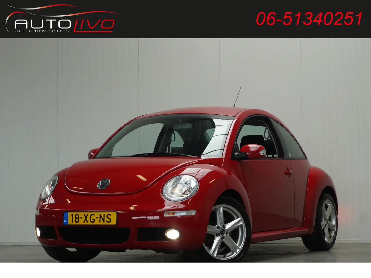 Volkswagen New Beetle 1.8-20V T Highline 150 PK! NL AUTO! BOM VOL!! crvena - 1
