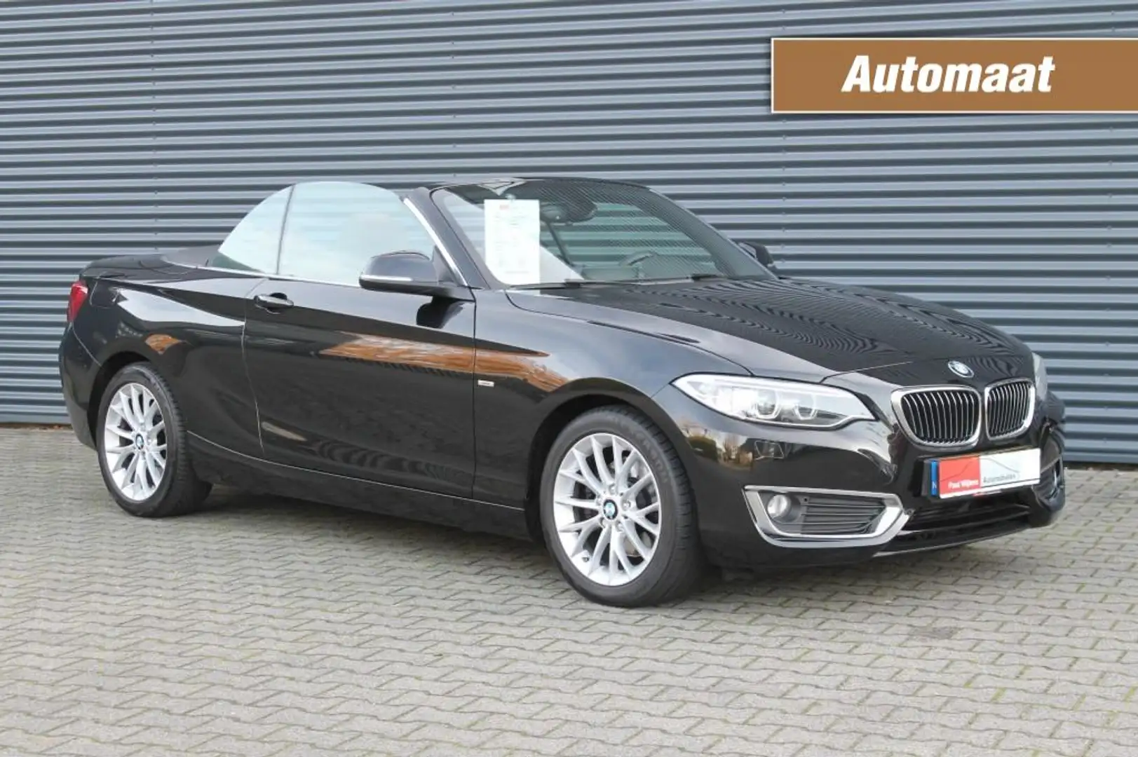 BMW 220 2-Serie Cabrio 220i BMW Luxury Uitv. AUTOMAAT-NAVI Noir - 1