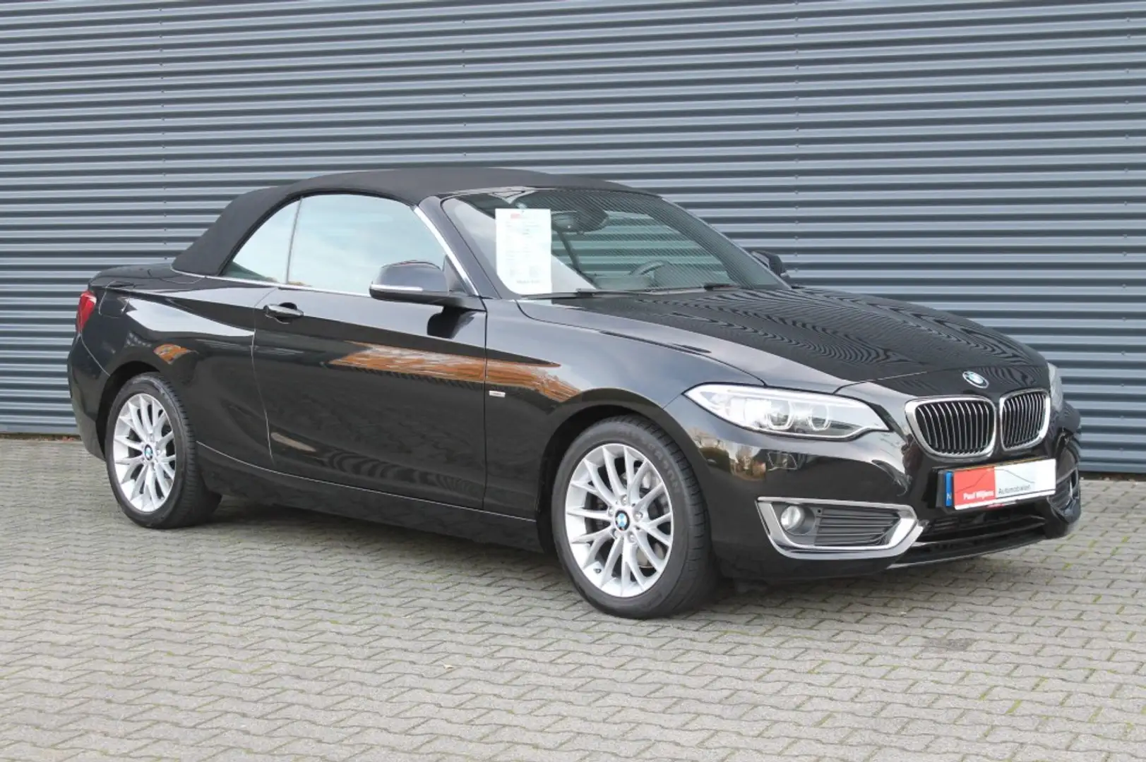 BMW 220 2-Serie Cabrio 220i BMW Luxury Uitv. AUTOMAAT-NAVI Noir - 2