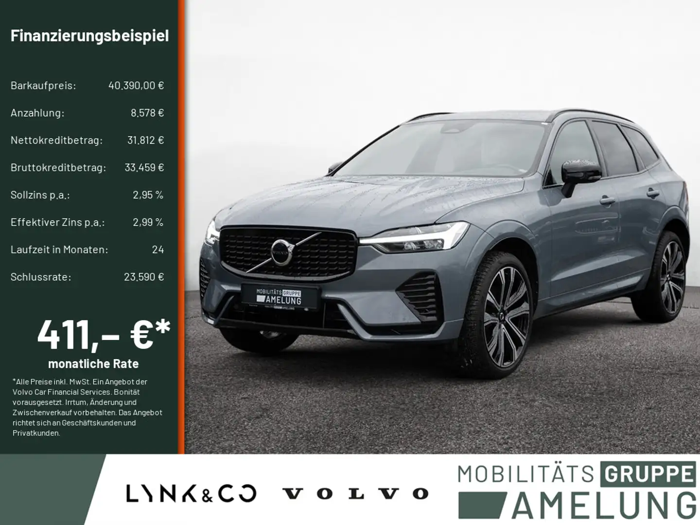 Volvo XC60 B5 R-Design AWD KAMERA H/K NAVI LED PANO Grau - 1