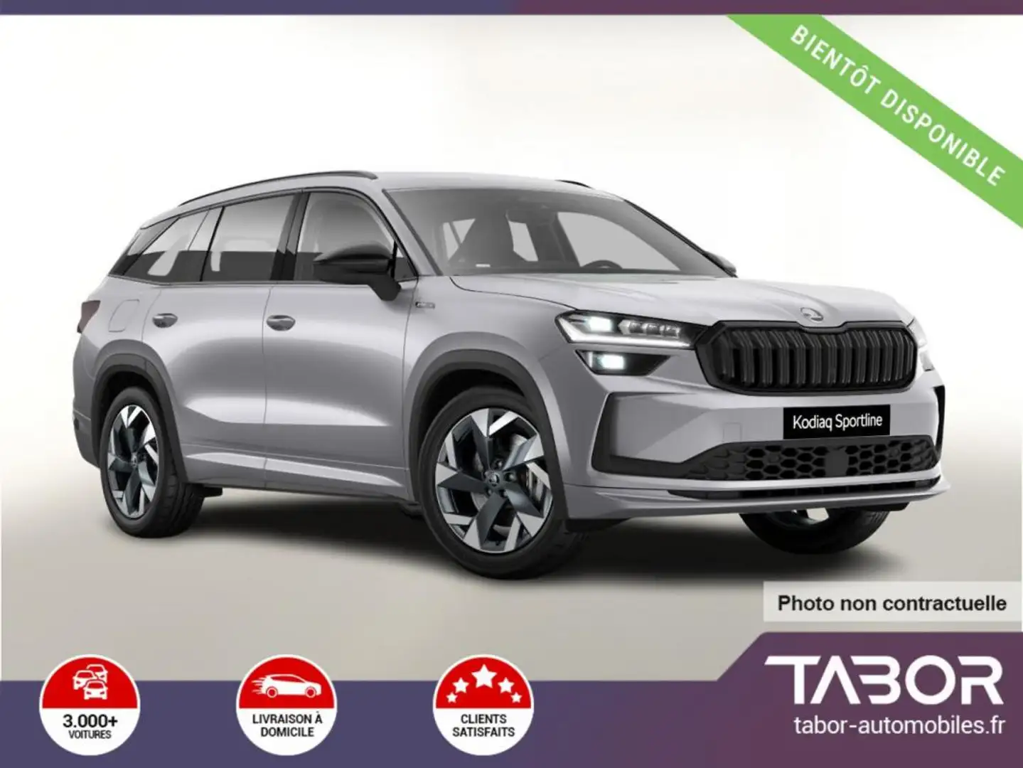 Skoda Kodiaq PHEV 204 DSG Sportl Matrix GPS ACC Argent - 1