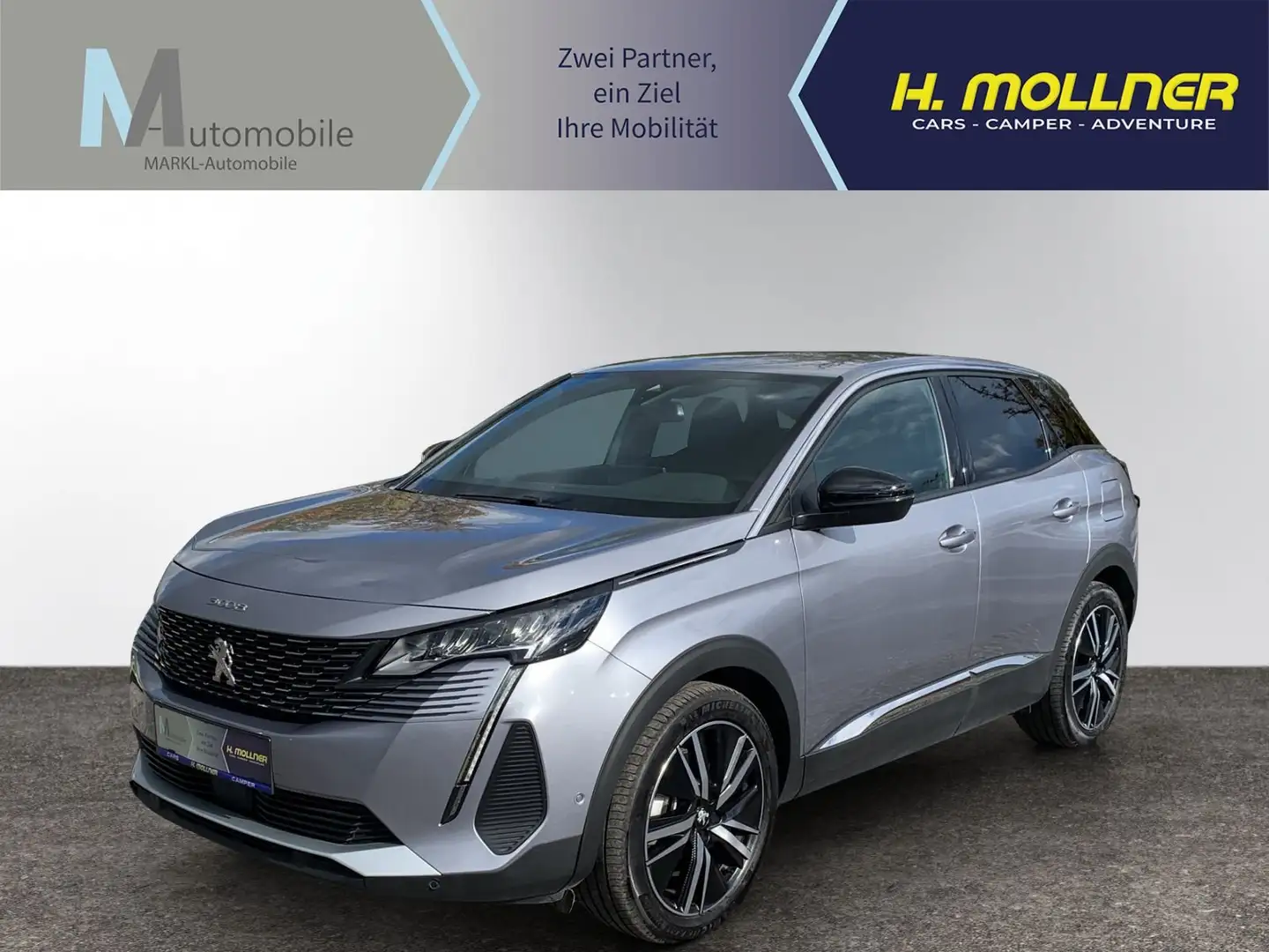 Peugeot 3008 Hybrid 180e EAT8 Allure Grau - 1