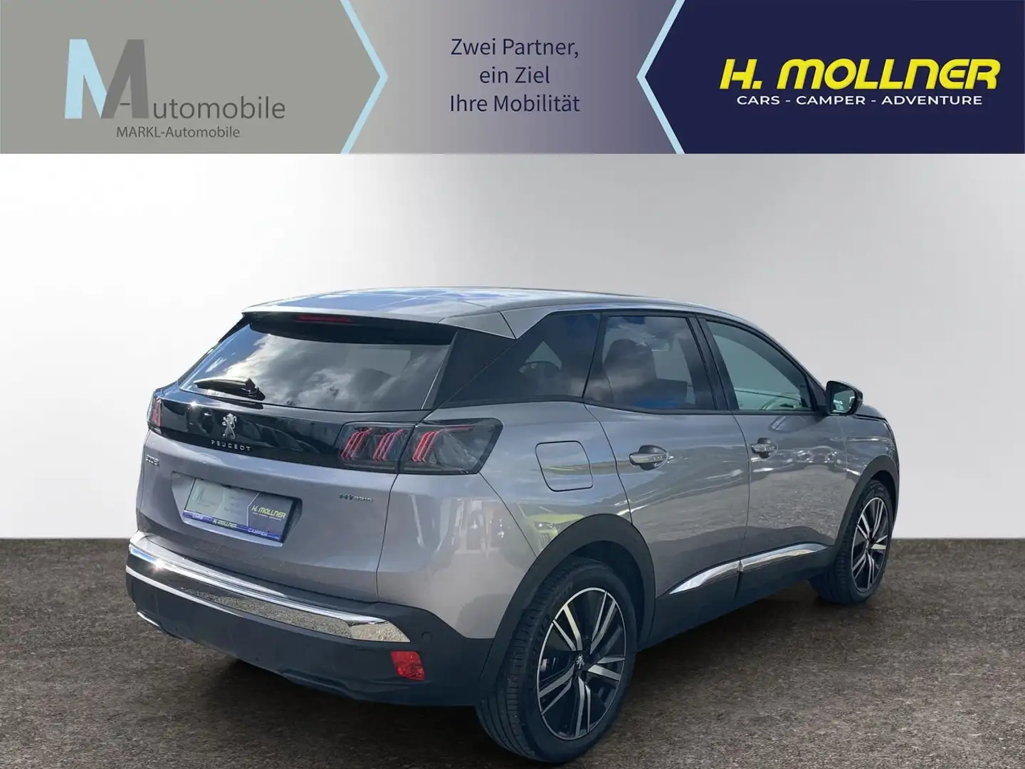Peugeot 3008 Hybrid 180e EAT8 Allure Grau - 2