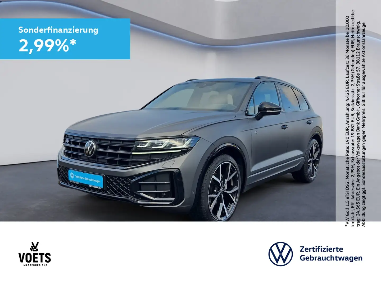 Volkswagen Touareg R-LINE BLACK STYLE 3.0 TDI 4M PANO+AHK Grau - 1