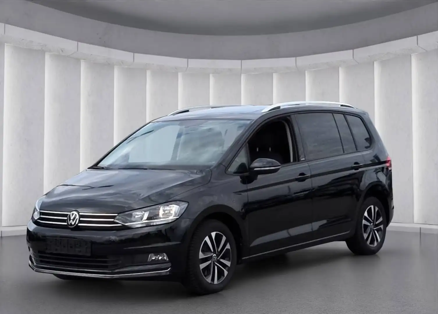 Volkswagen Touran Touran 2,0 TDI UNITED , Pano-Dach , 7 Sitze , AHK , NAVI , ACC , ISOFIX , CarPlay , Sitzheizung vorne und hinten , WLAN Schwarz - 1