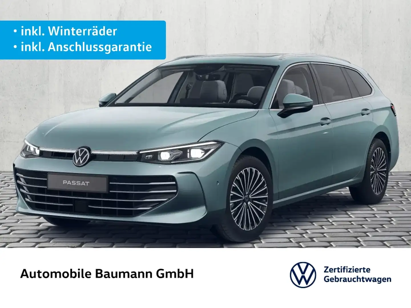 Volkswagen Passat Variant 2.0 TDI Elegance *AHK*PANO*H&K* Grün - 1