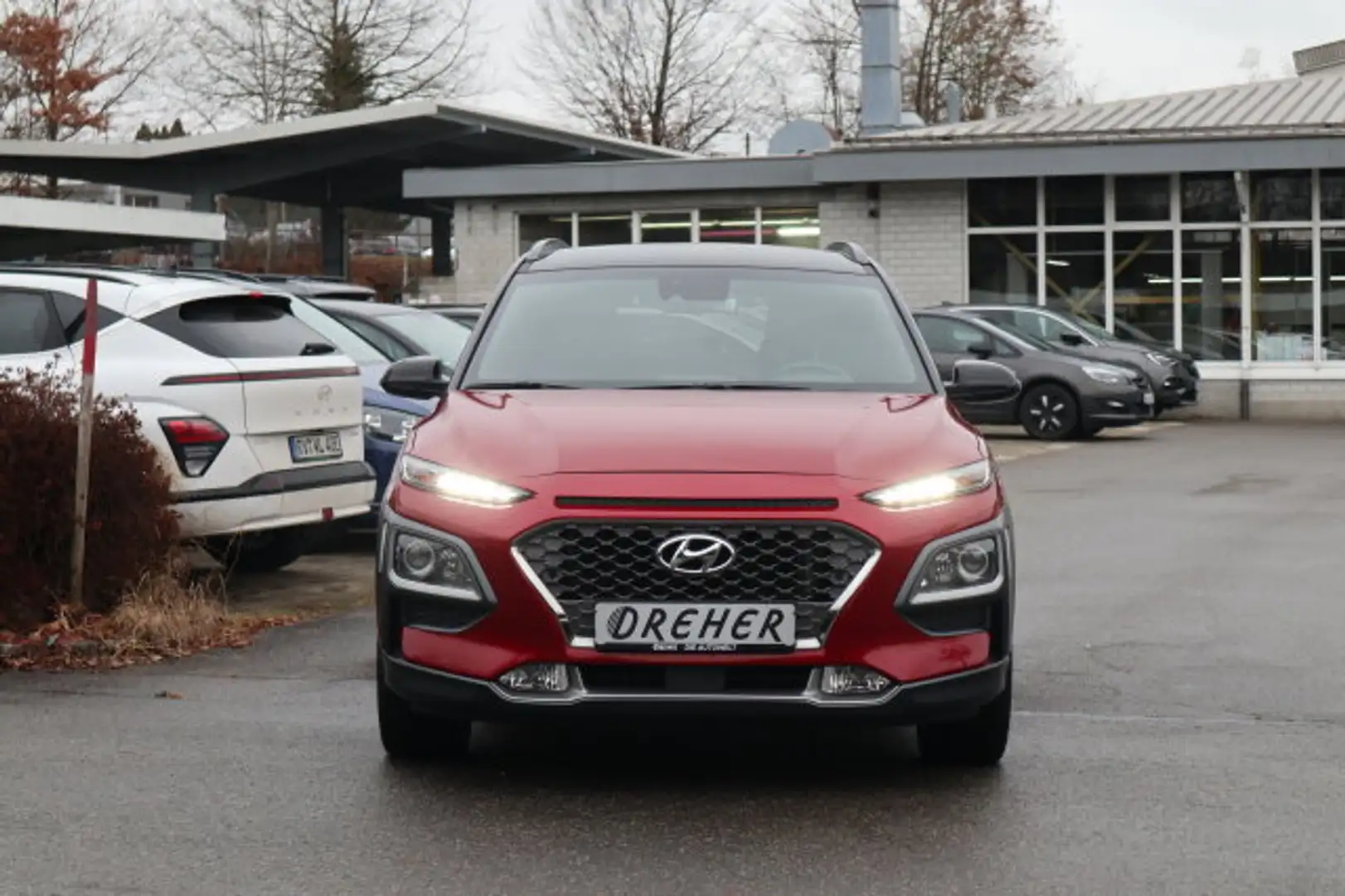 Hyundai KONA Kona 1.6 T-GDI Style 4WD Navi/Autom./Klima/eFH. Rot - 2