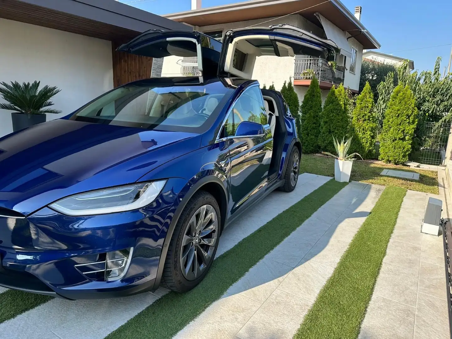 Tesla Model X 100 D Kék - 2