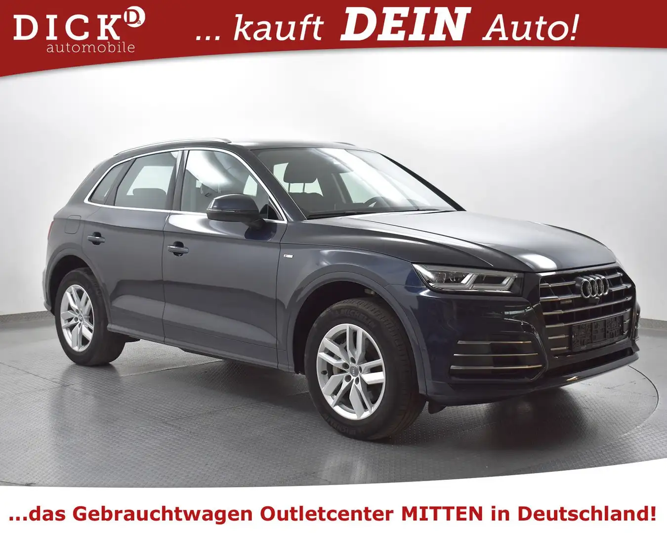 Audi Q5 55TFSIe Quat S LINE SPORT EXTER+VIRTU+SHZ+360 Blue - 1