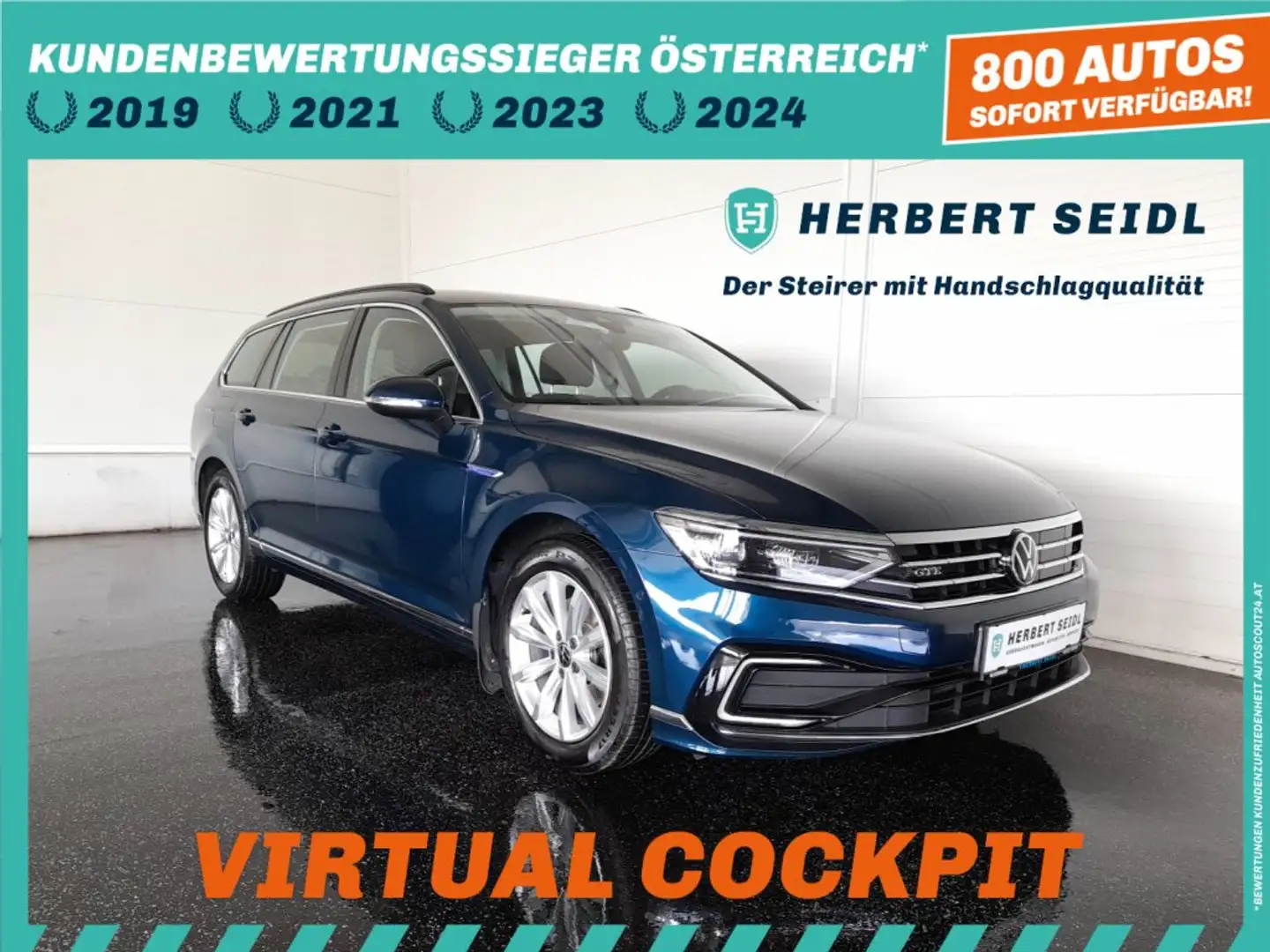 Volkswagen Passat Variant GTE PHEV DSG *MATRIX-LED / VIRTUELL / NAVI / 17 ZOLL / ACC / KAMERA / SPORTMASSAGESITZ* Blau - 1