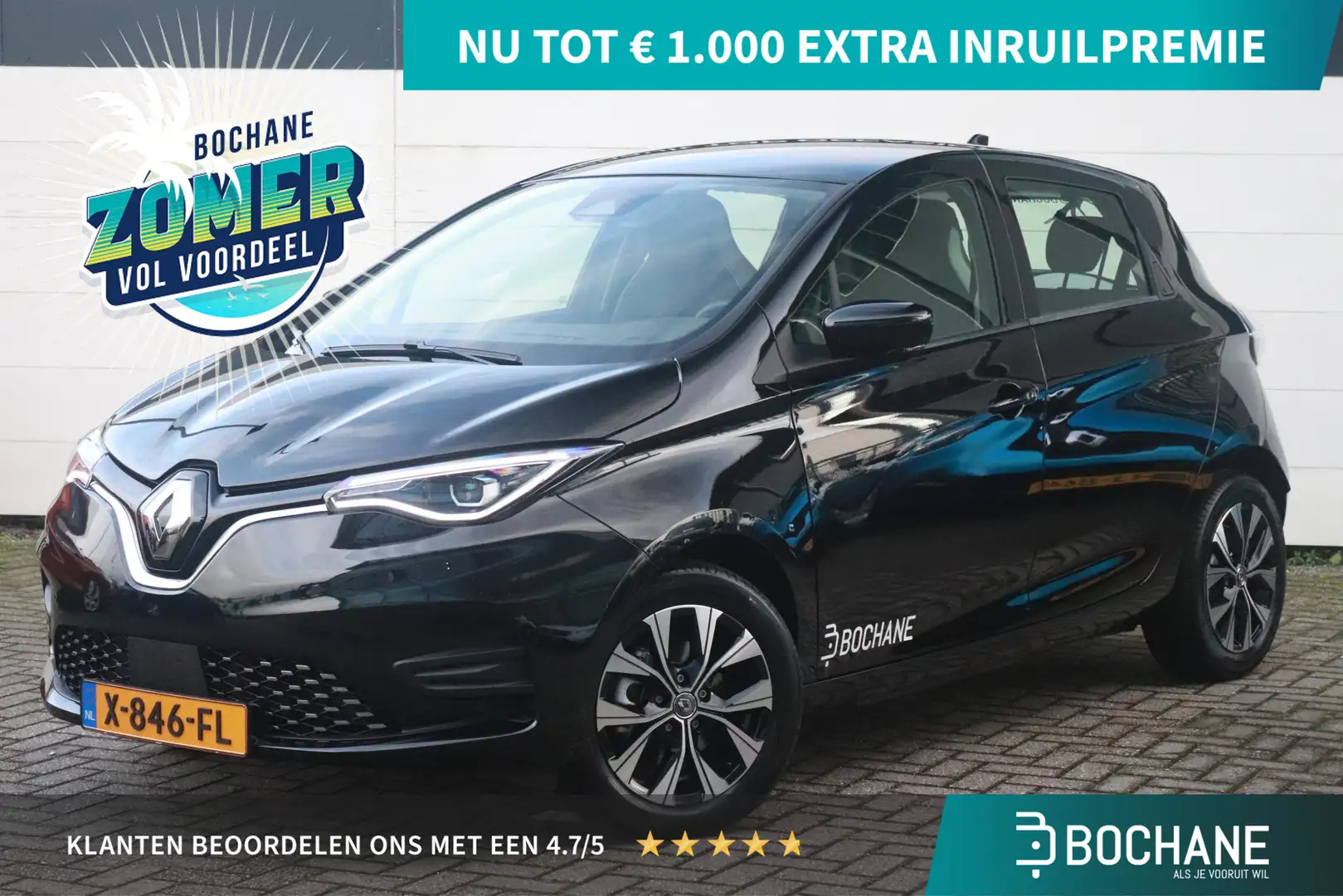 Renault ZOE R135 Evolution 52 kWh (Koopaccu) (Hoge Instap) Sne Zwart - 1