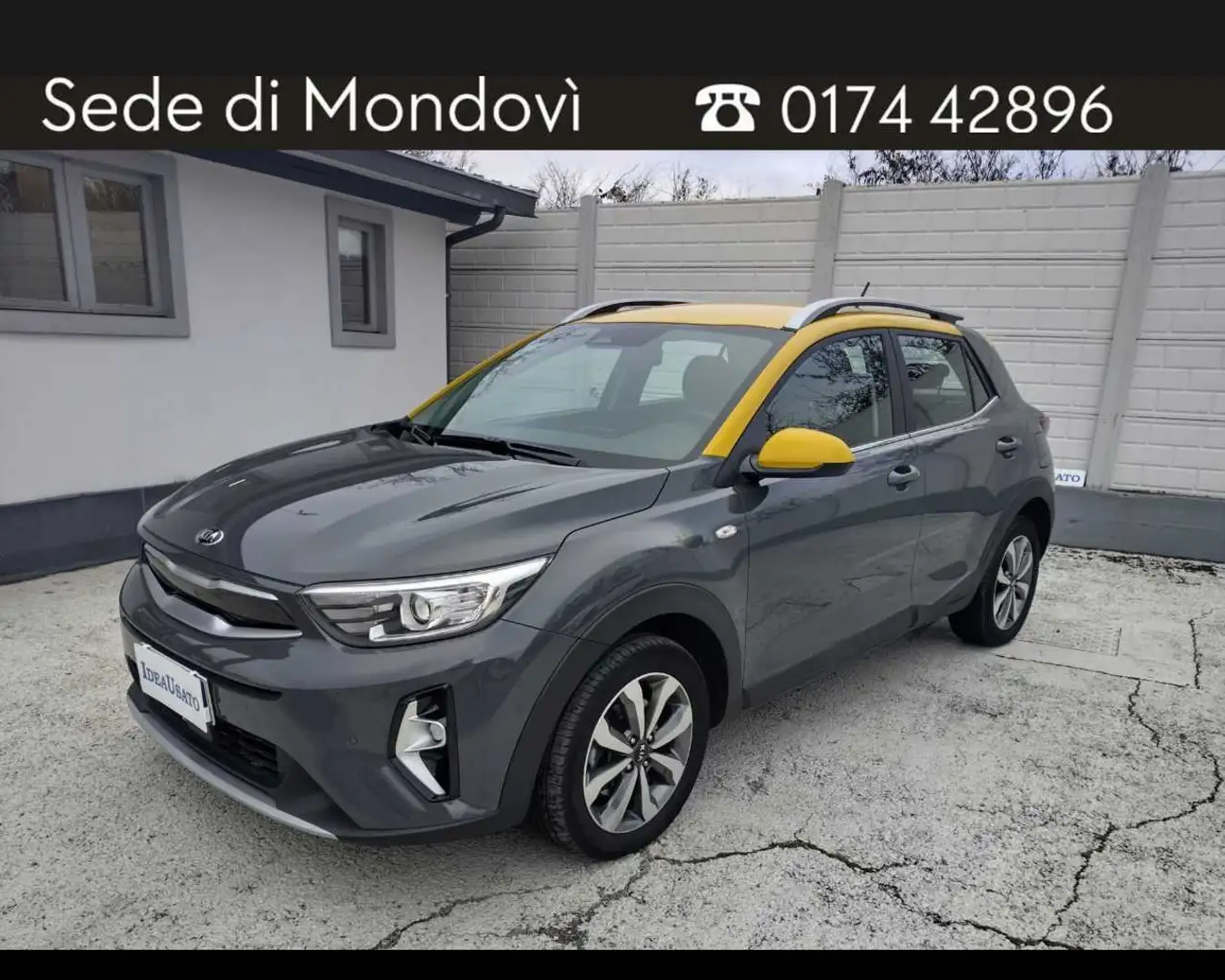 Kia Stonic 1.2 DPi Style s/Design Pack Šedá - 1