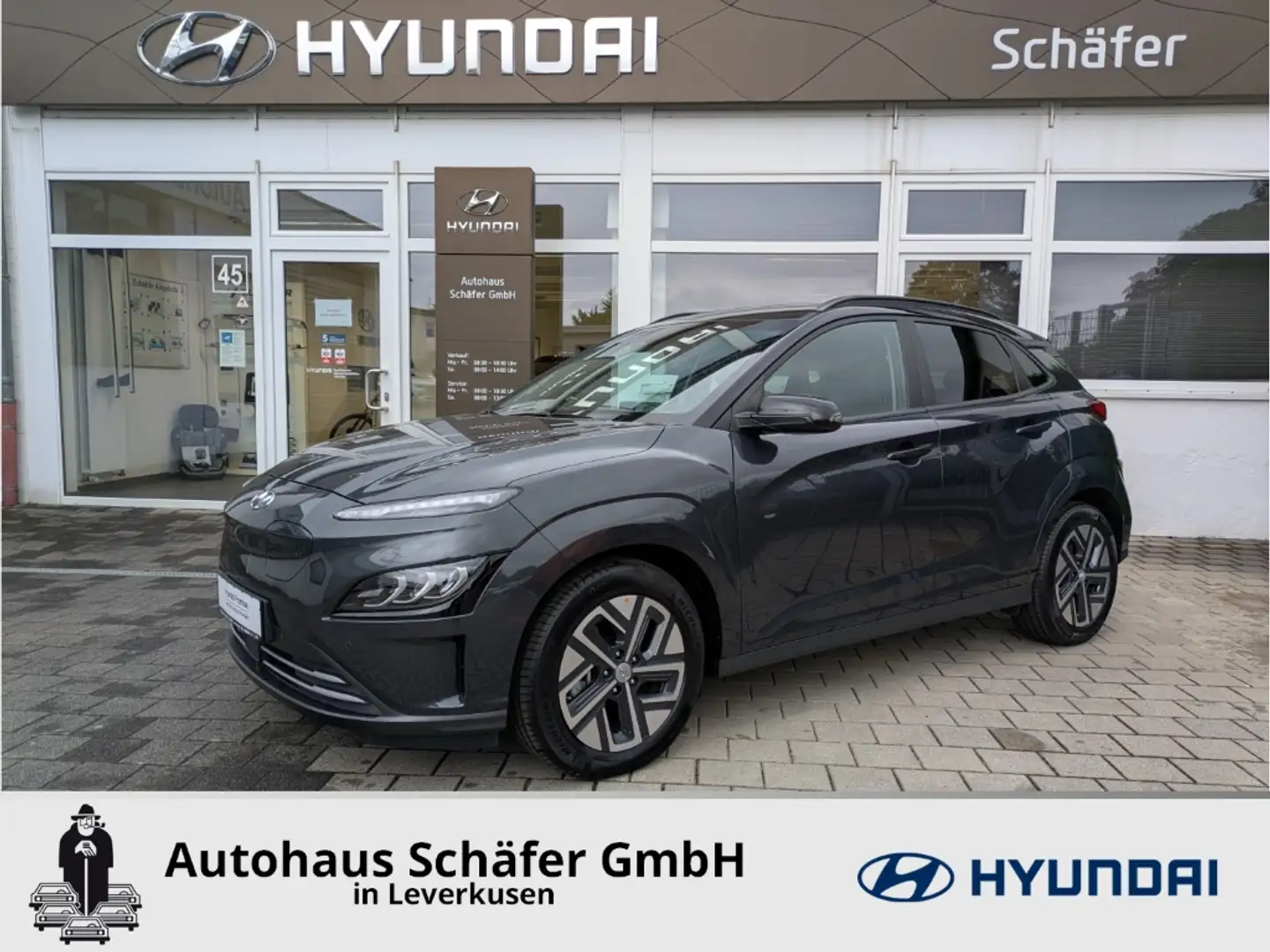 Hyundai KONA Prime HUD Navi Leder Klimasitze ACC Apple CarPlay Noir - 1