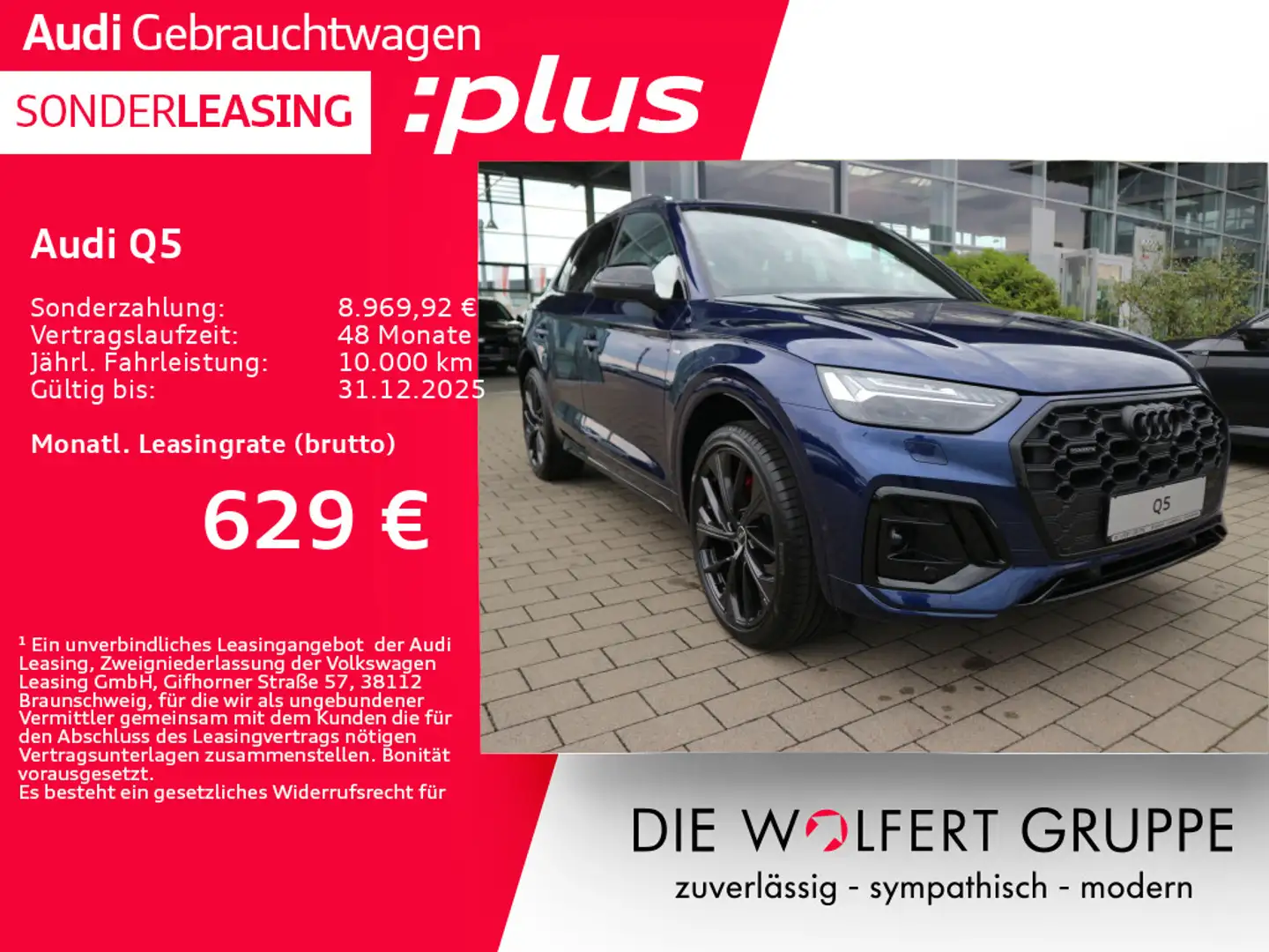 Audi Q5 S line 40 TDI quattro S tronic*ADAPTIVE AIR* Blau - 1