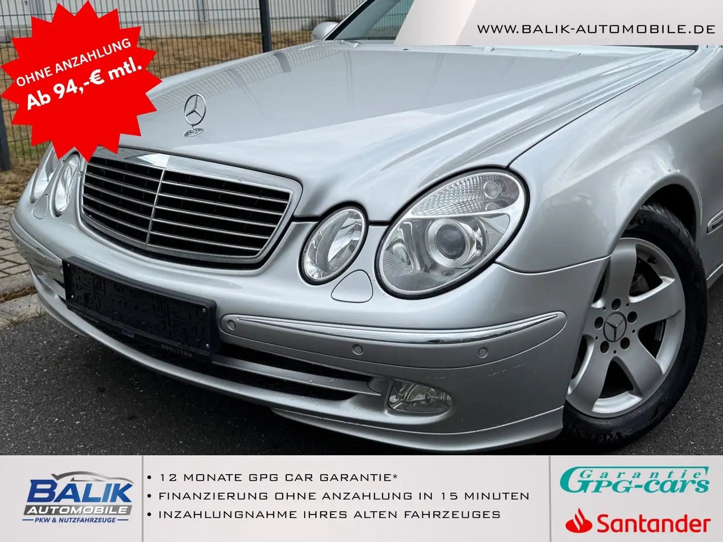 Mercedes-Benz E 270 CDI*AVANTGARDE*2.VORBES.*SCHIEBEDACH*XENON Stříbrná - 1