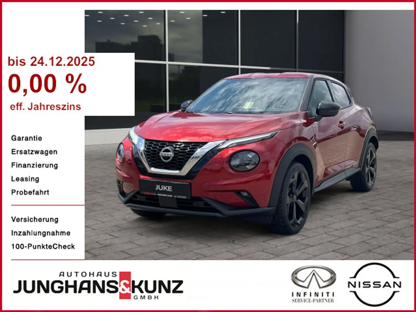 Nissan Juke JUKE 1.0 DIG-T 114 PS 6MT TEKNA Bose BFS Rot - 1