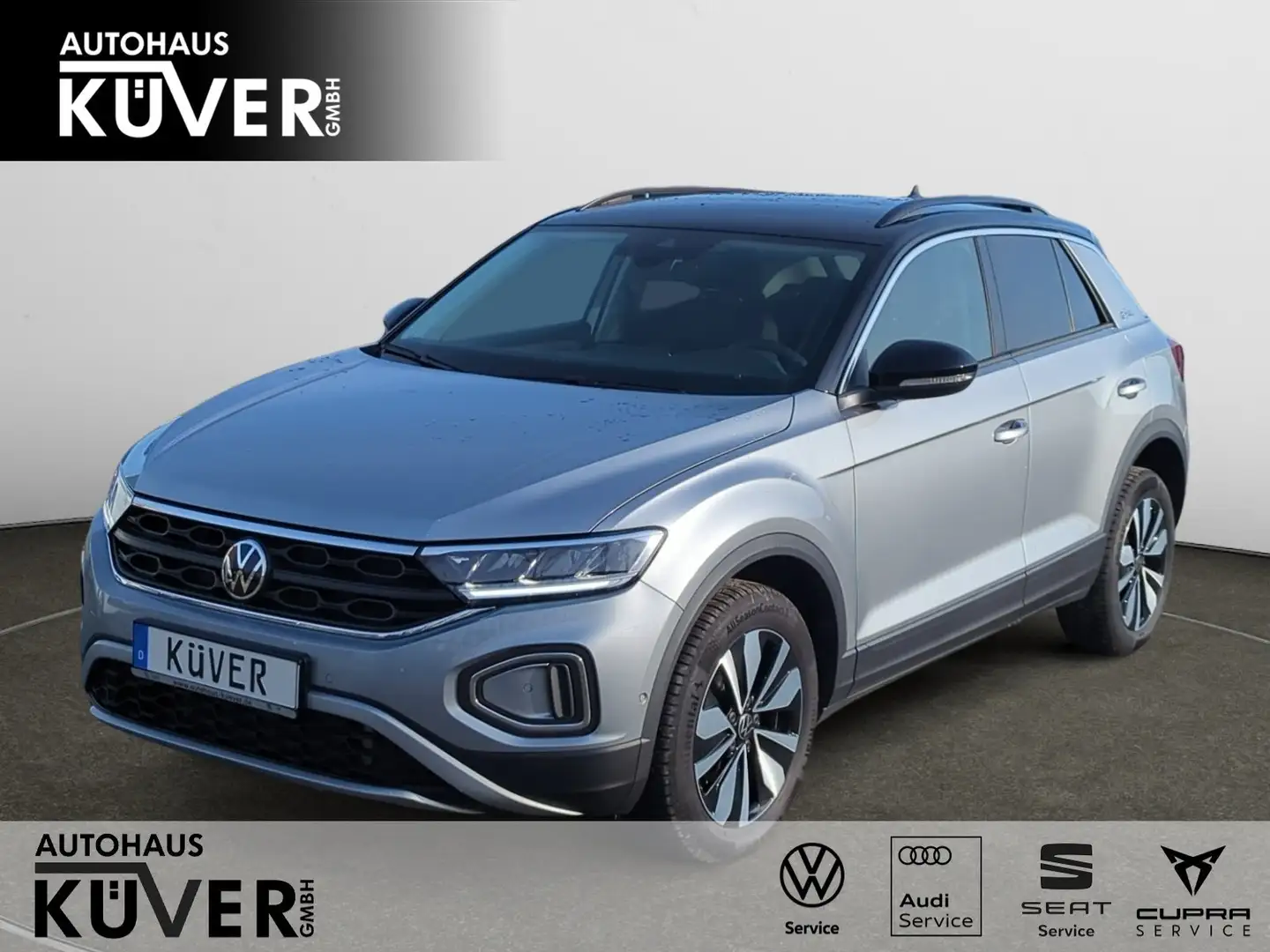 Volkswagen T-Roc Goal 1.5 TSI DSG APP*GJR*ACC*AHK*NAVI*LED*PDC Silber - 1