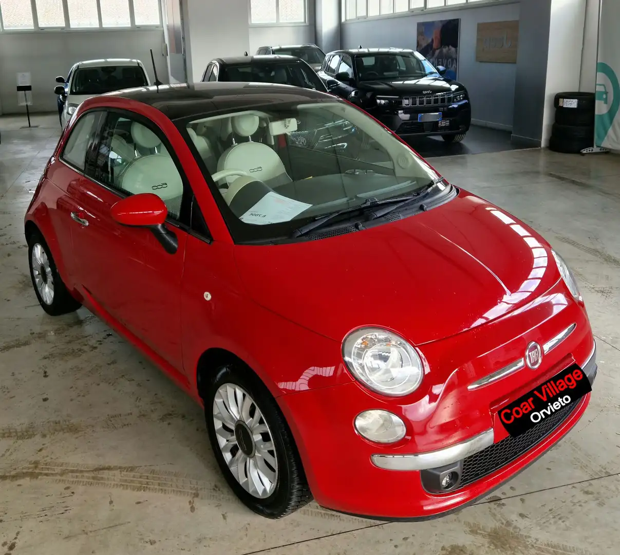Fiat 500 500 1.2 Lounge 69cv my14 Rosso - 1